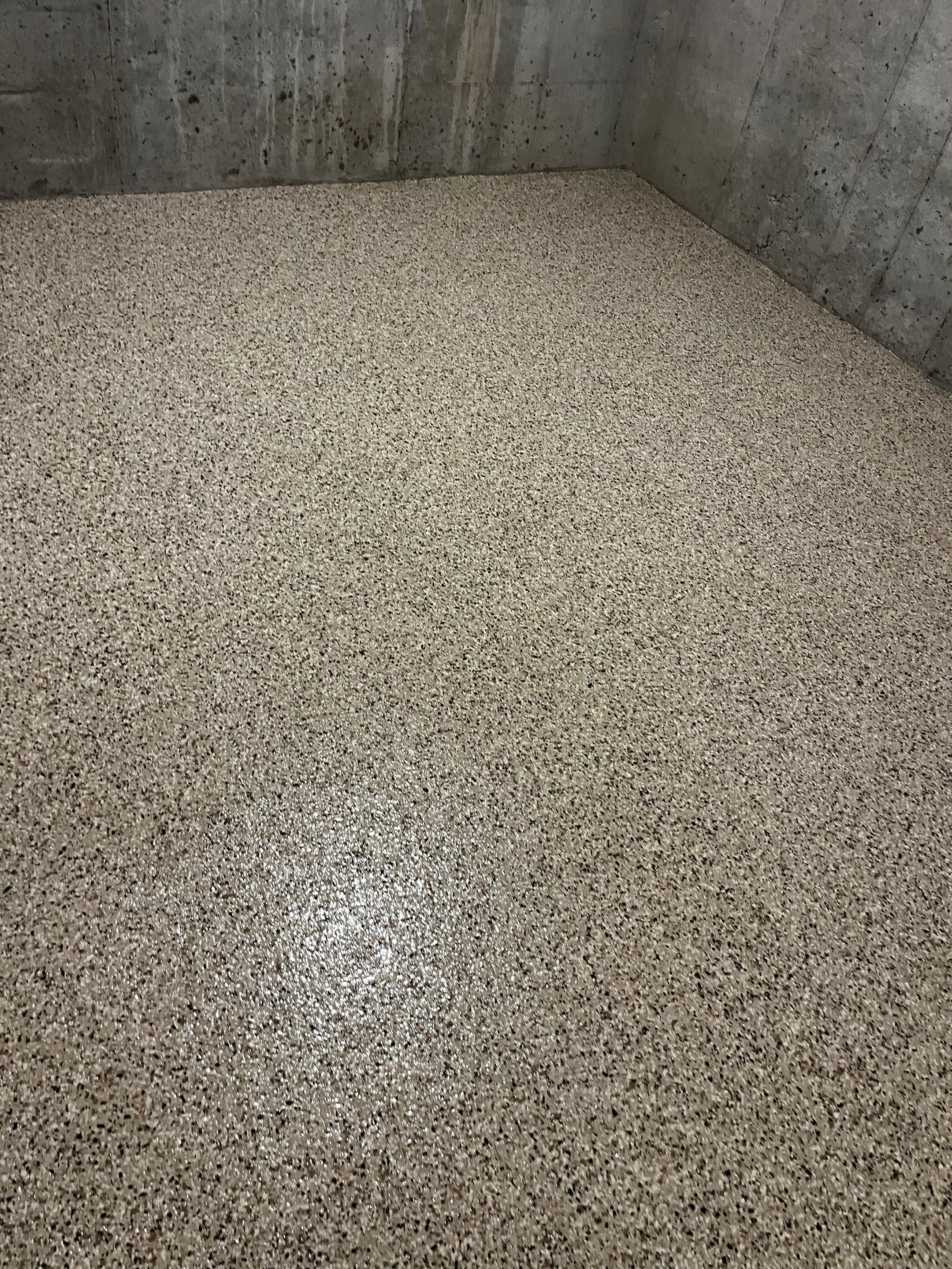 Basement Floor Coating using Shoreline by My Garage Floor Guys