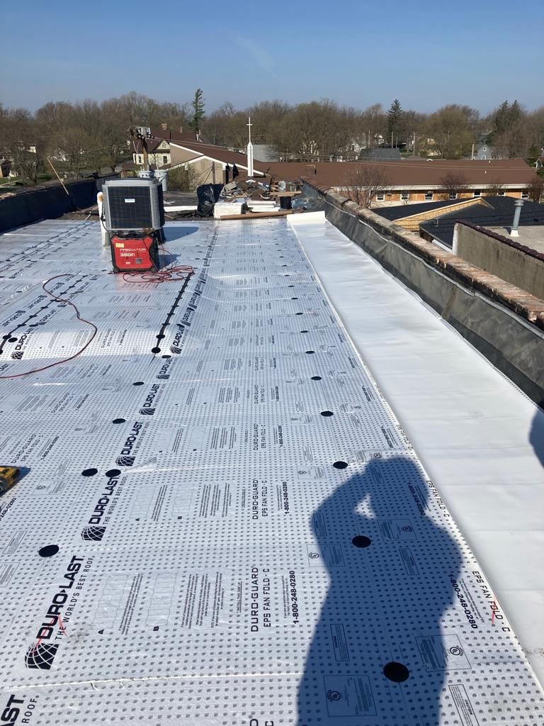 Roof Recover on a downtown building in Lake City  by Grell Roofing, LLC