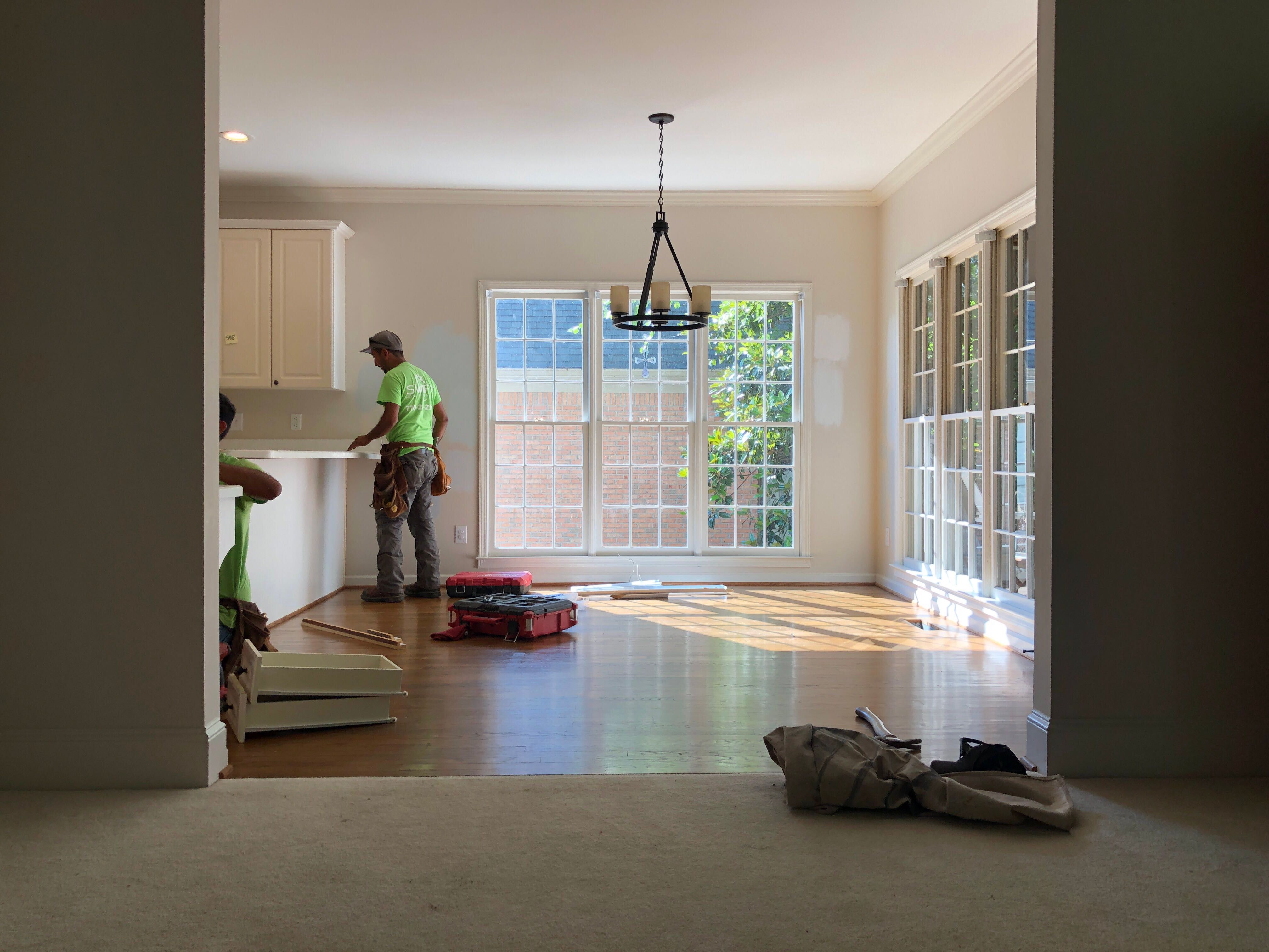 Smyrna Kitchen Renovation Featuring Custom Cabinetry and Oak Flooring by Swift Home Renovations