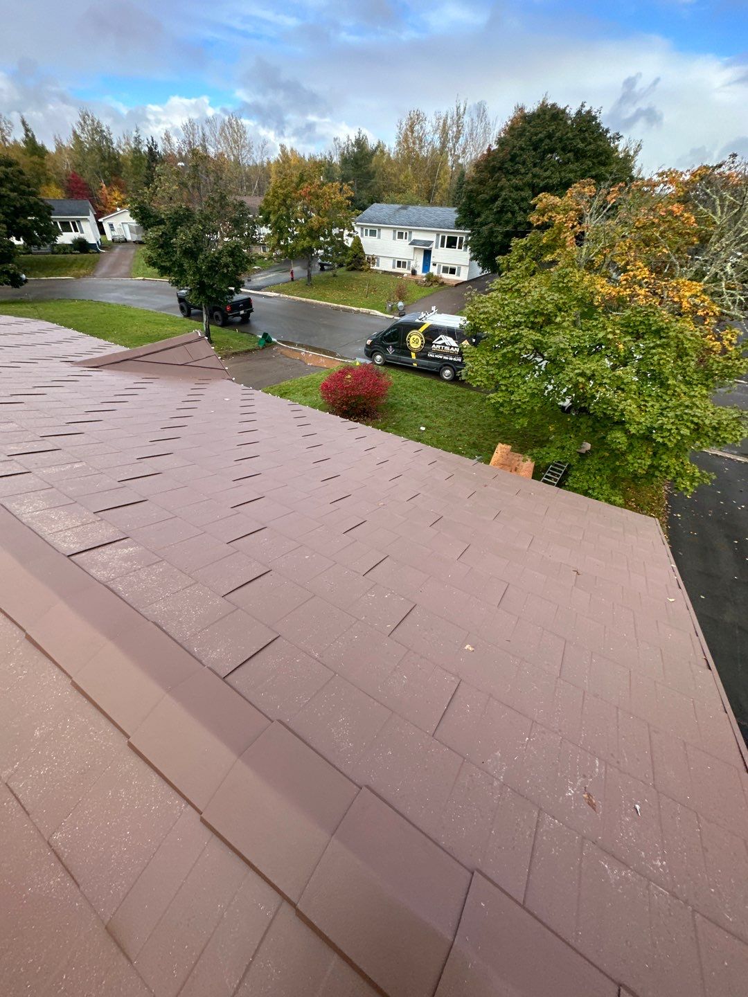 Residential Roofing Installation using Wakefield Bridge Steel Shingle by Ideal Steel by Artisan Roofing & Home Improvements Inc.