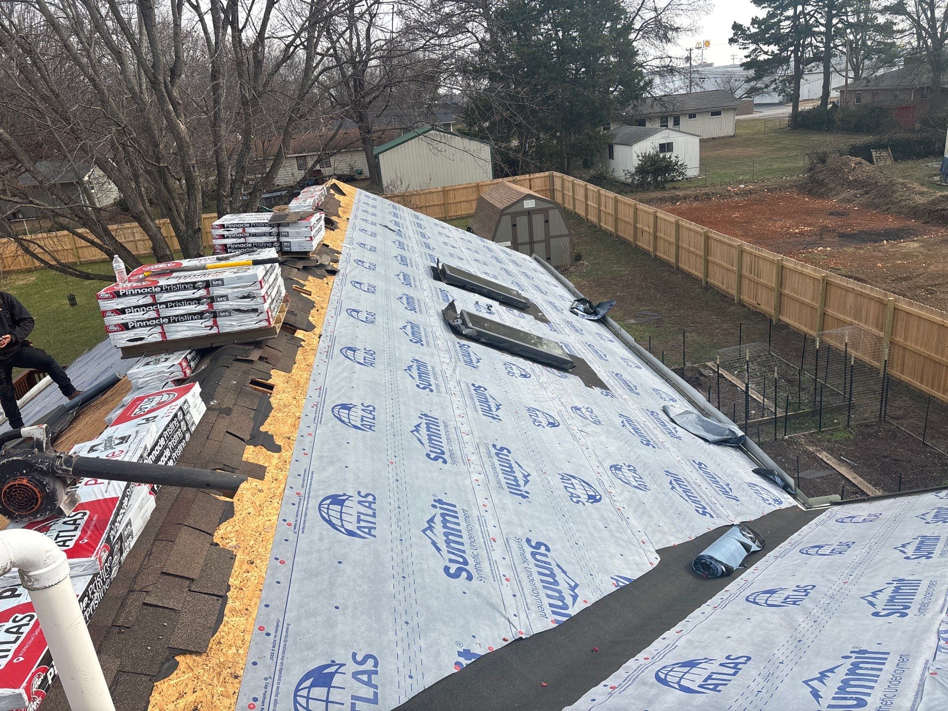 Residential Multi Structure Roof & Gutter Guards Install  by Titan Commercial & Residential Roofing 