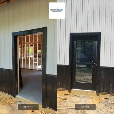 Commercial Storefront Door Install using Storefront Door