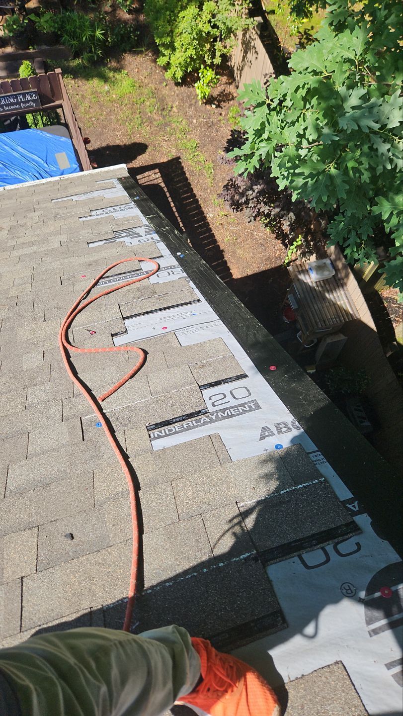 Residential Roofing Installation using Owens Corning Oakridge- Driftwood by Indigo State Roofing
