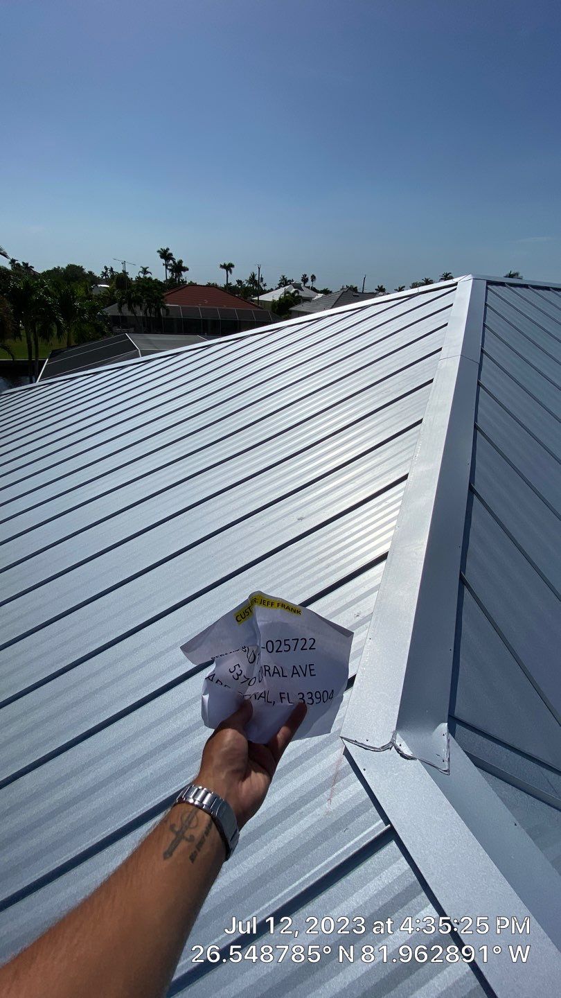 Residential Roofing Installation using Standing Seam Metal by Protek Roofing Heating Air & Solar