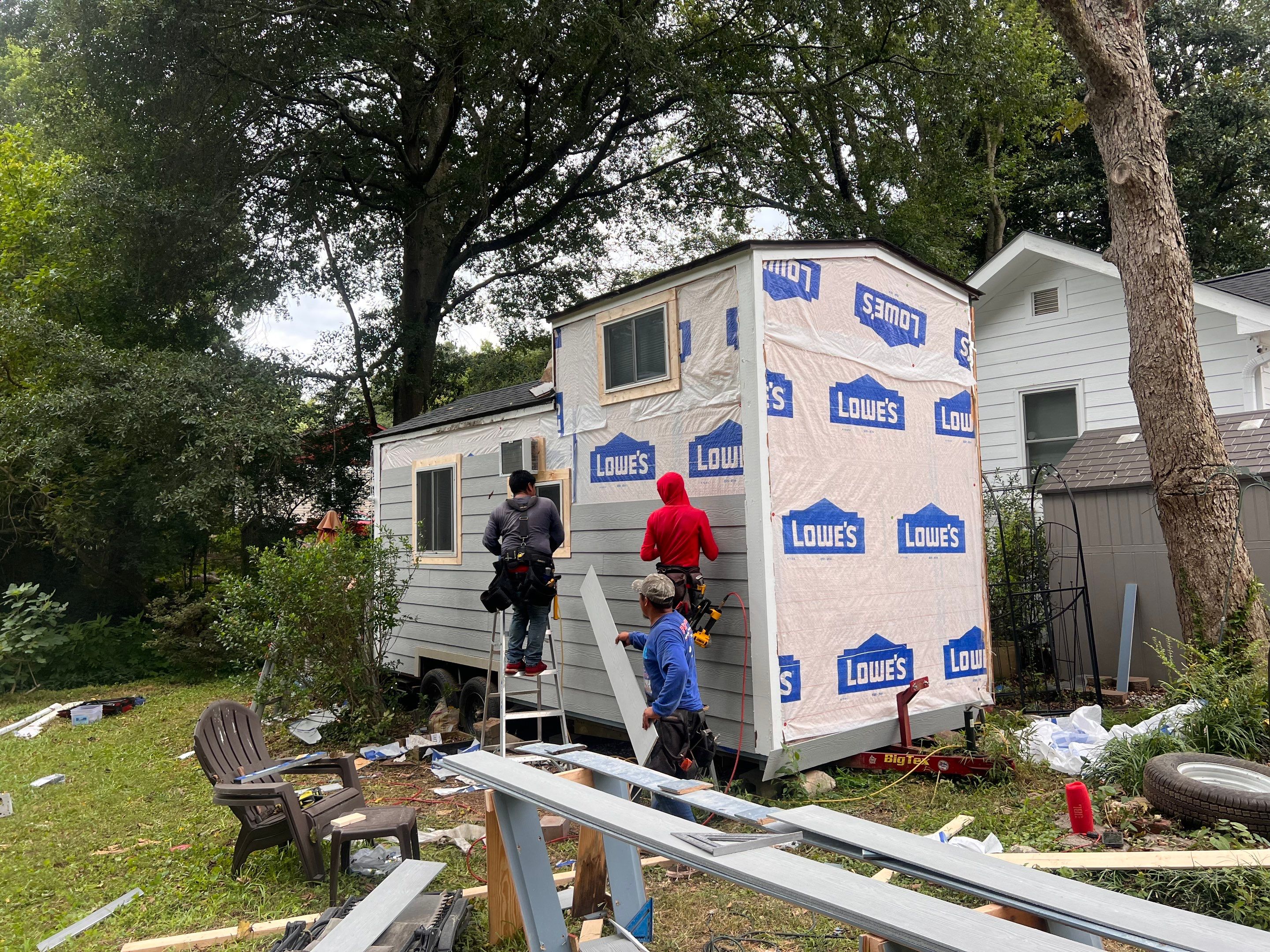 tiny home remodel- siding,paint,roofing by Nailed It Roofing & Remodeling LLC