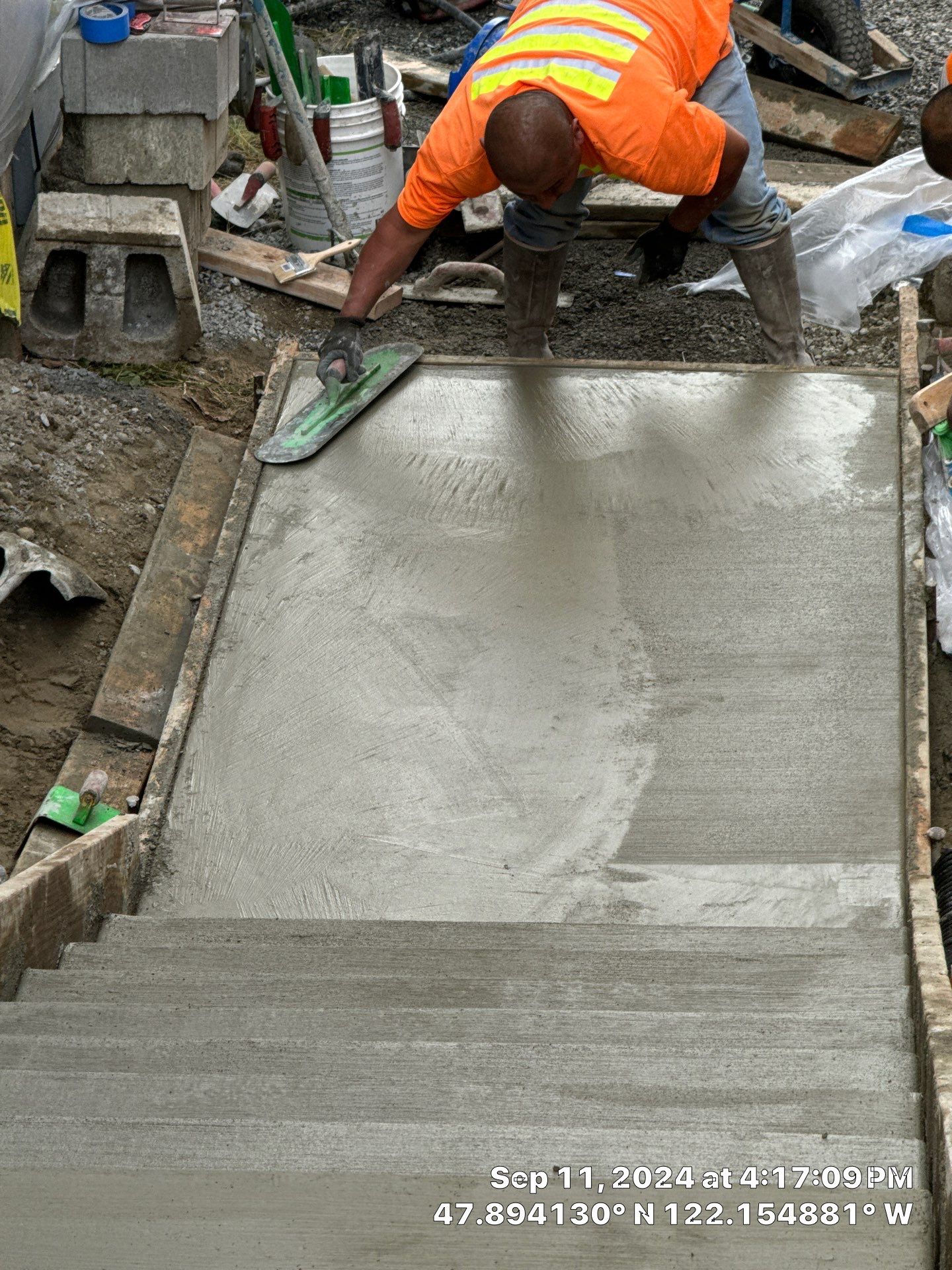 Jireh Outdoor Projects | Concrete Stair Repair and Retaining Wall by Jireh Asphalt & Concrete Inc 