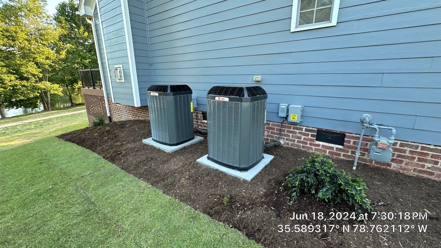 2 Trane XV20i Split System Install by Nick's Mechanical LLC.