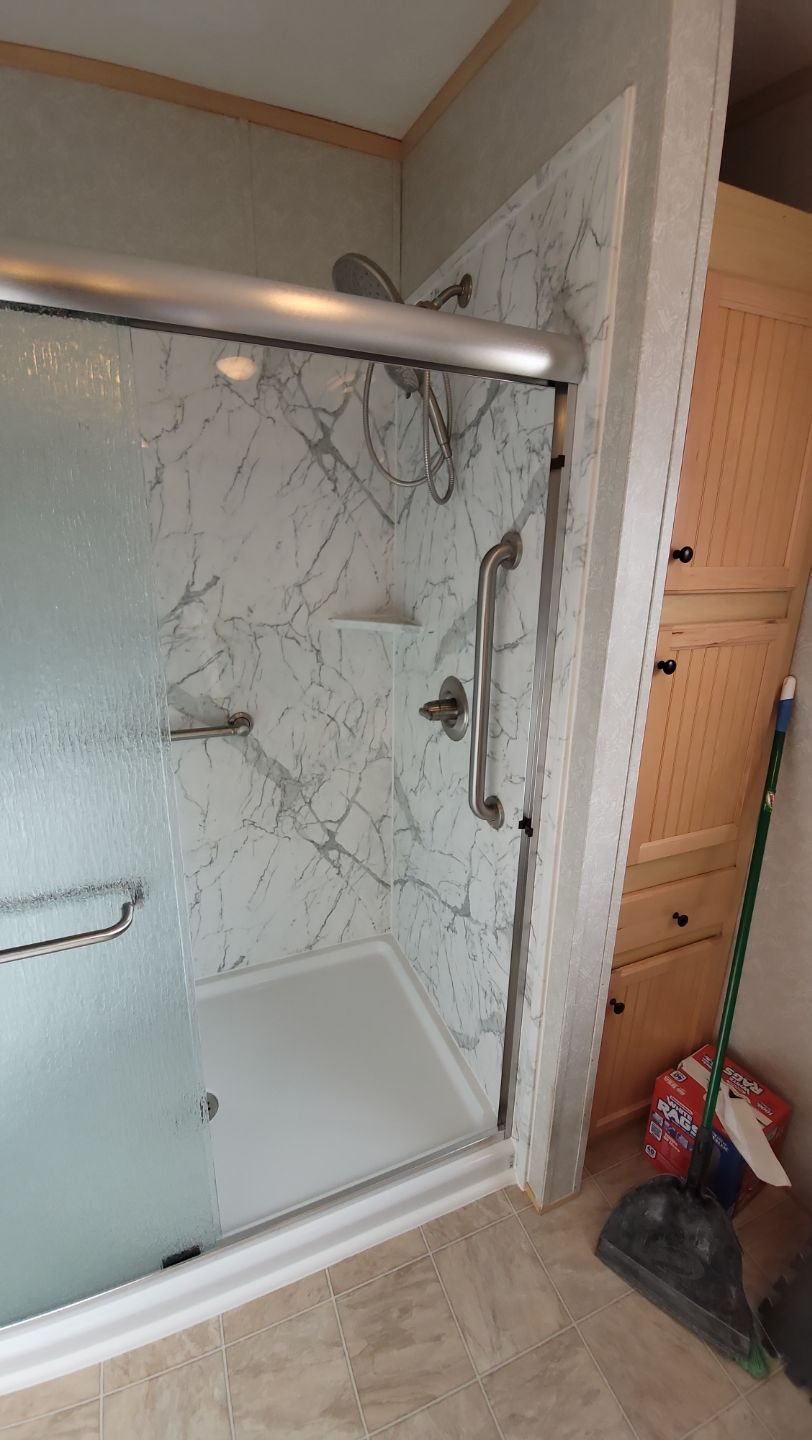 Tub to Walk-In Shower Installation in Livingston, NY  by Yankee Home Improvement