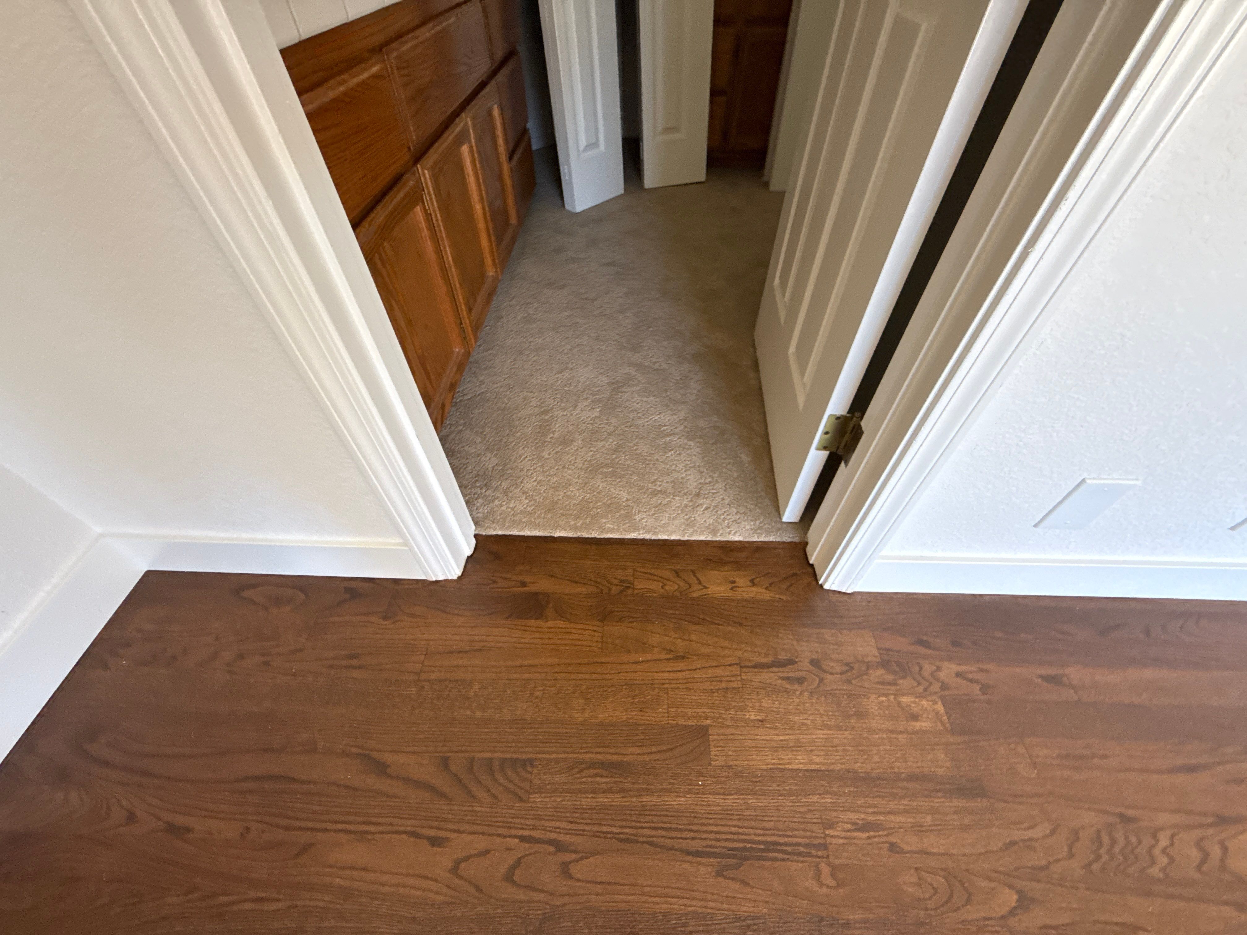 Custom Red Oak Hardwood Floor Installation and Finishing in Roseville by Footprints Floors South Sacramento