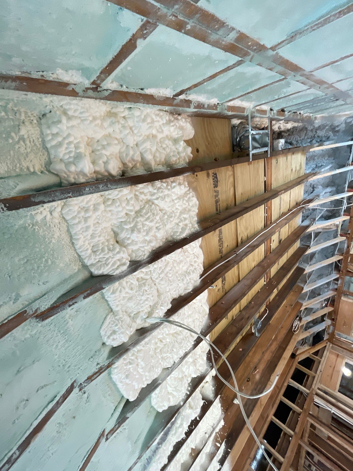Basement Exterior Walls using Closed Cell Spray Foam by NYS Foam & Energy