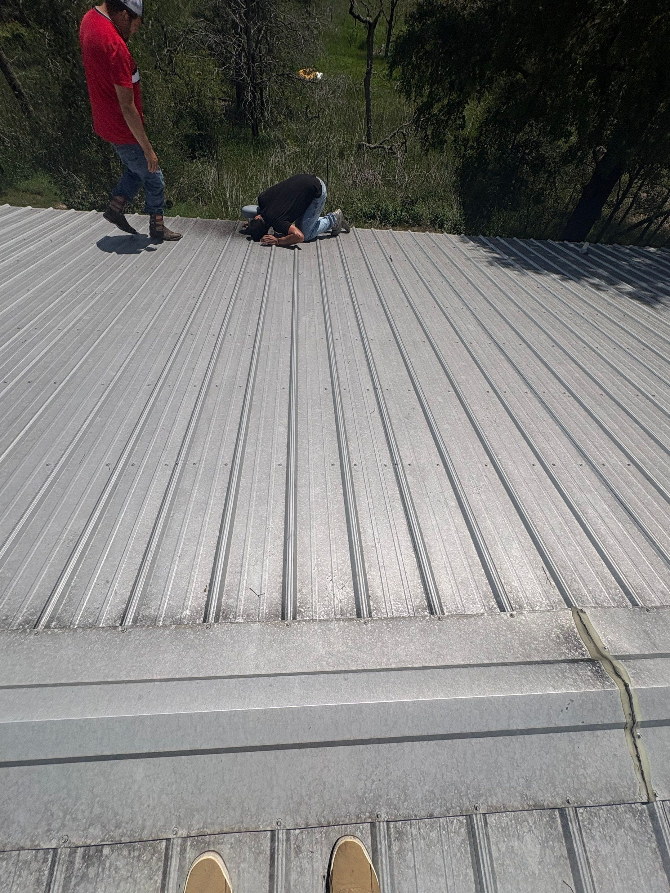 Metal Roof Leak Repair in Cedar Creek, TX by Kstylez Roofing & Construction