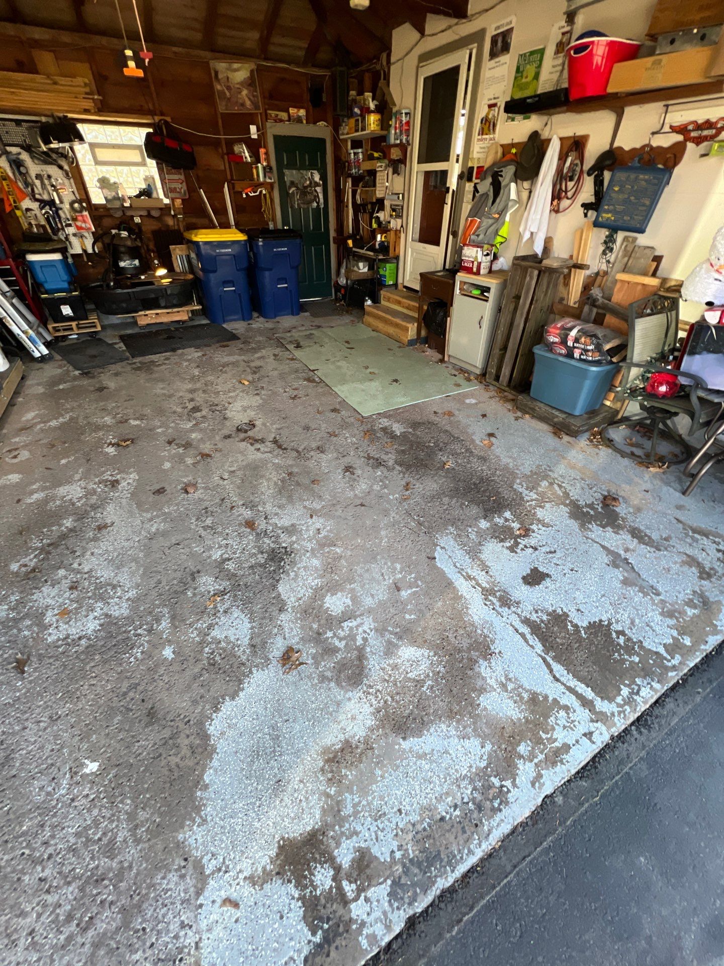 Vintage Shalestone Garage Coating by NG Masonry & Construction LLC