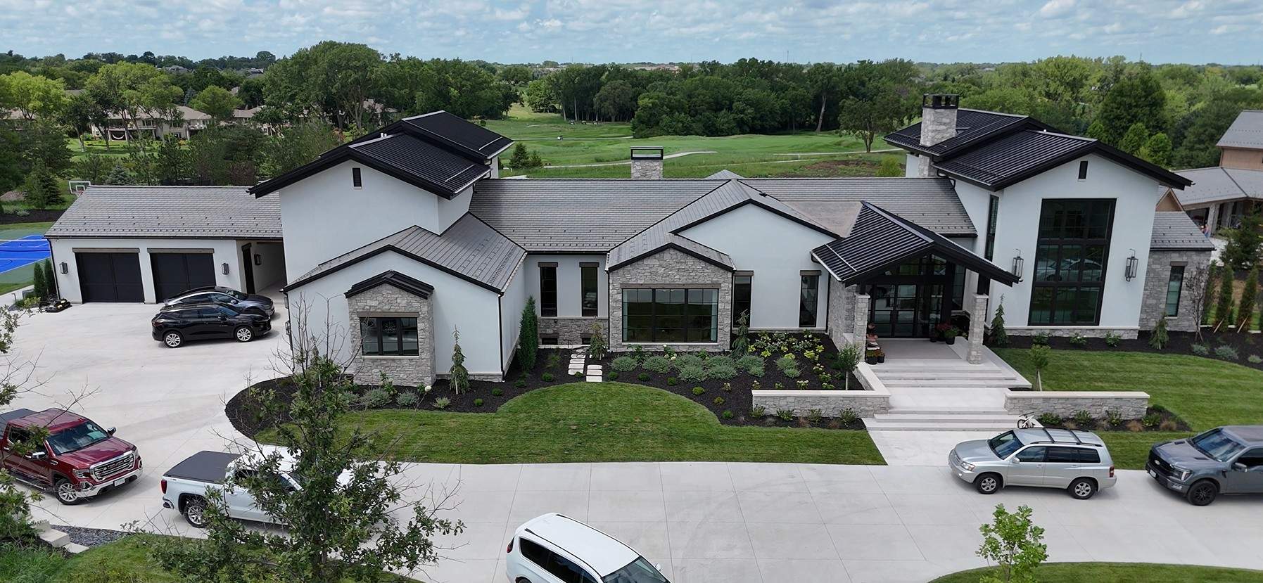 Stunning Custom Home with Davinci Province Shingles by White Castle Roofing