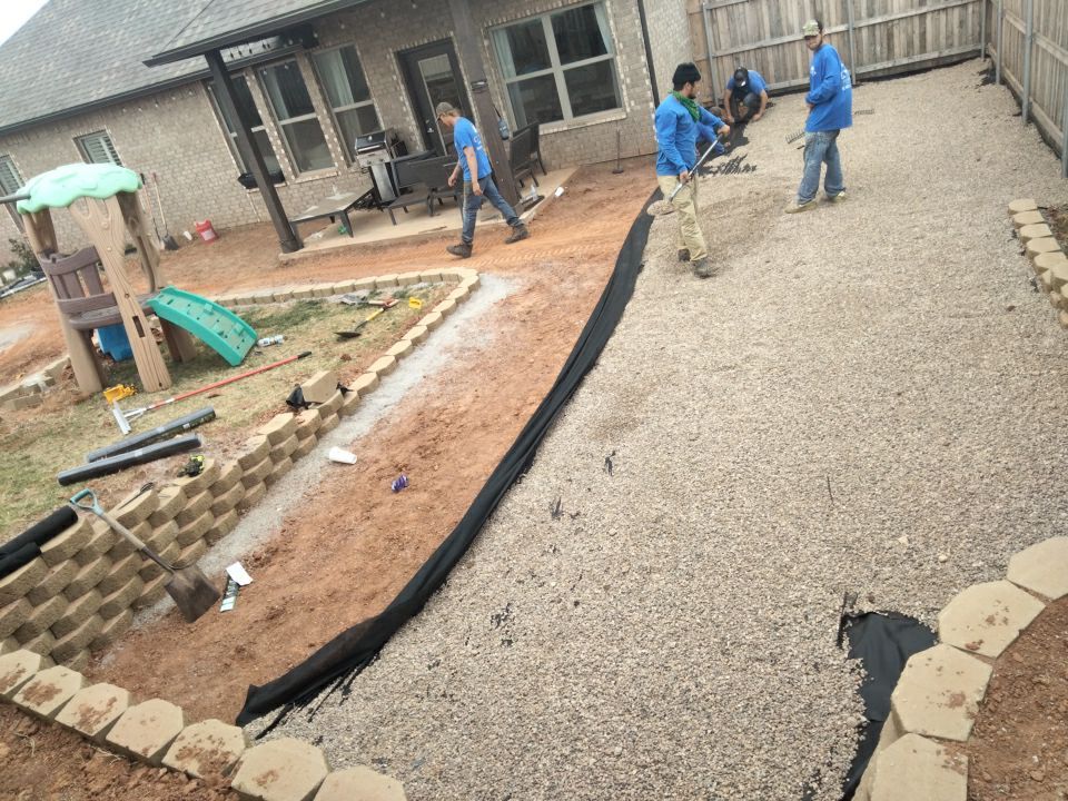 Retaining wall / Playground by Clays Services Inc