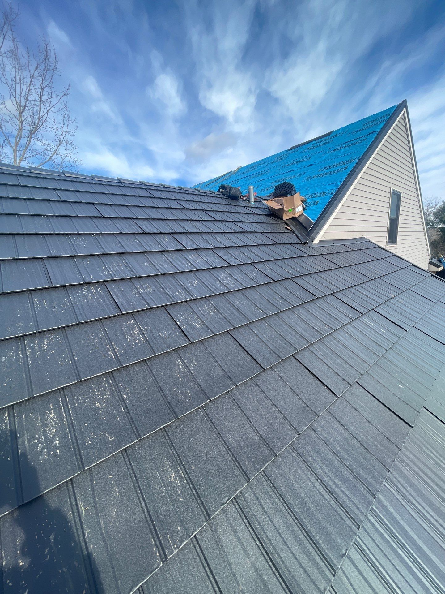 Metal Shake Shingle Roof and Gutter Installation in Angola, Indiana by 4Ever Metal Roofing