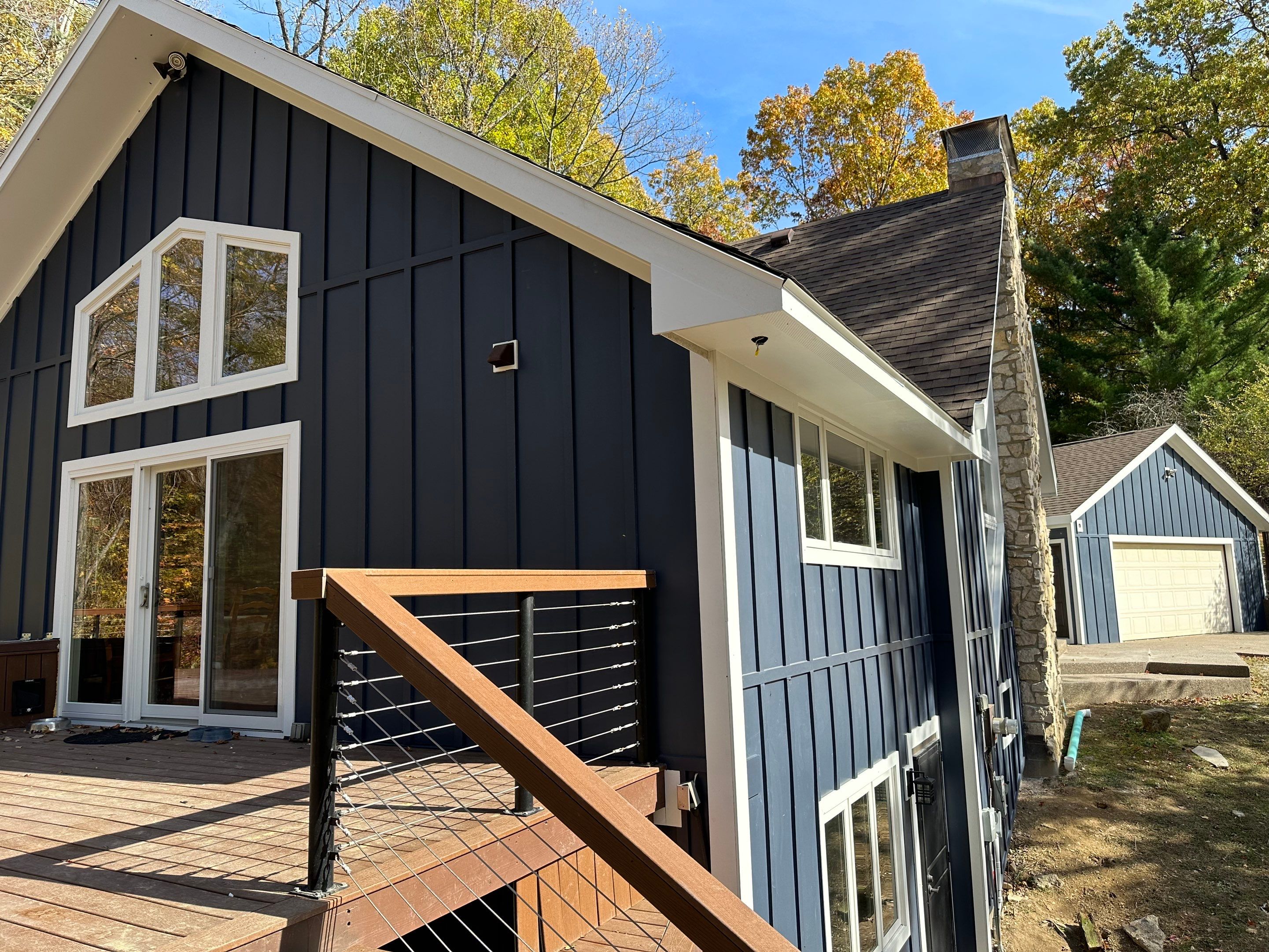 Siding Installation using James Hardie Board & Batten Siding by Best Roofing & Siding Company