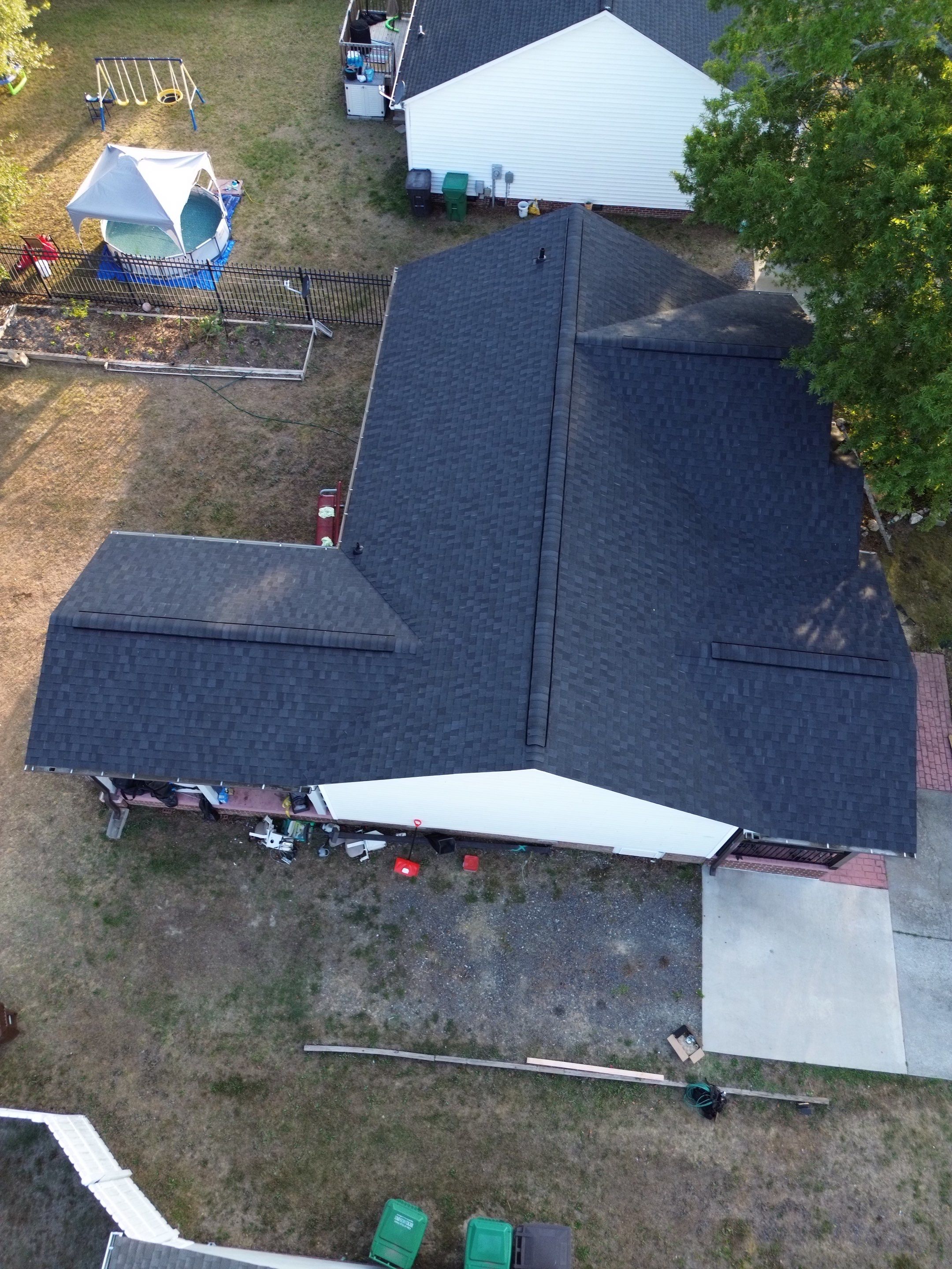 Roof replacement and interior repair by hail and wind damage by Just Brilliant Restoration JBR