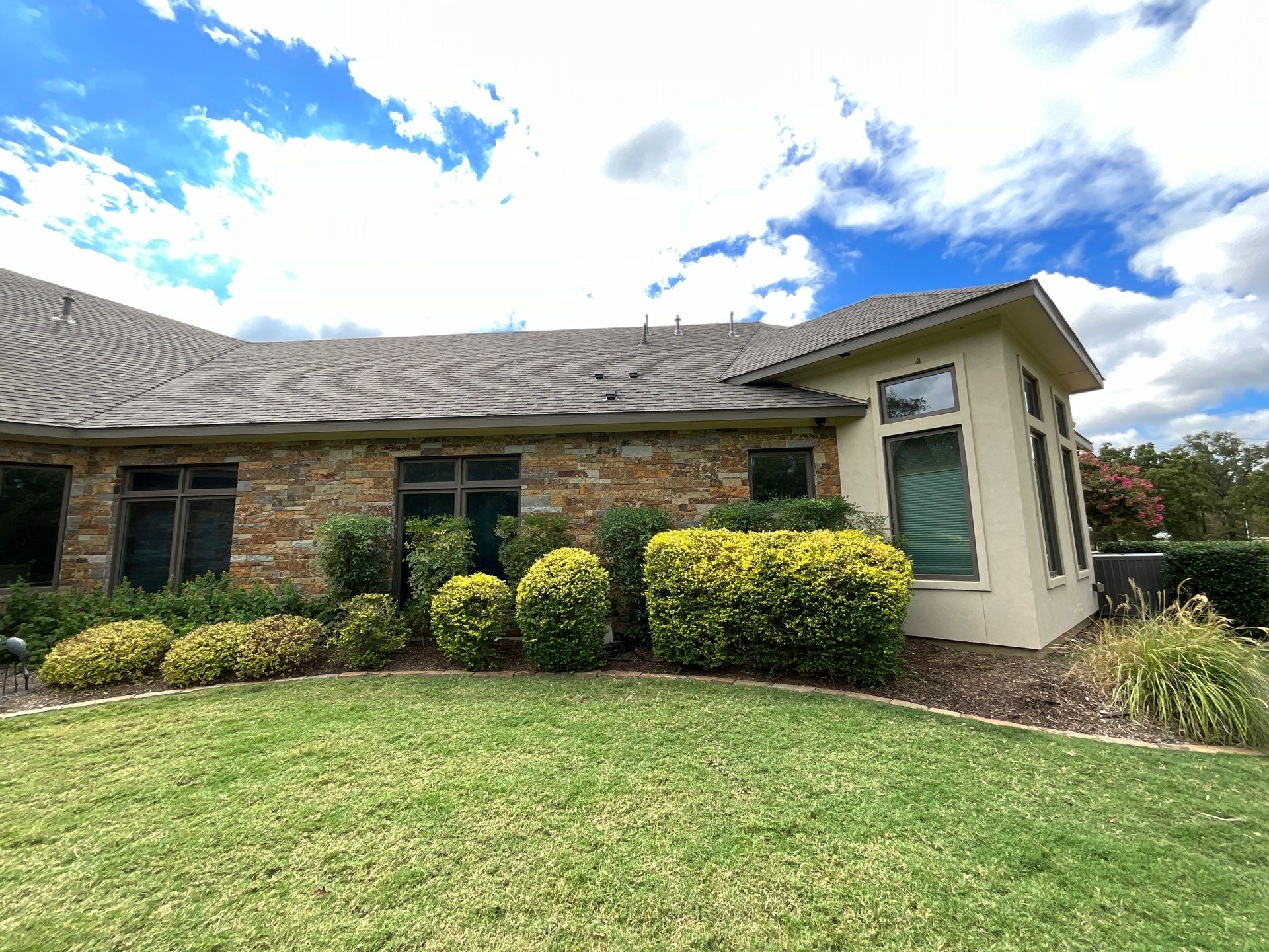 Insurance Claim Roof and Gutters using Certainteed Landmark Weathered Wood by Tex-Line Roofing