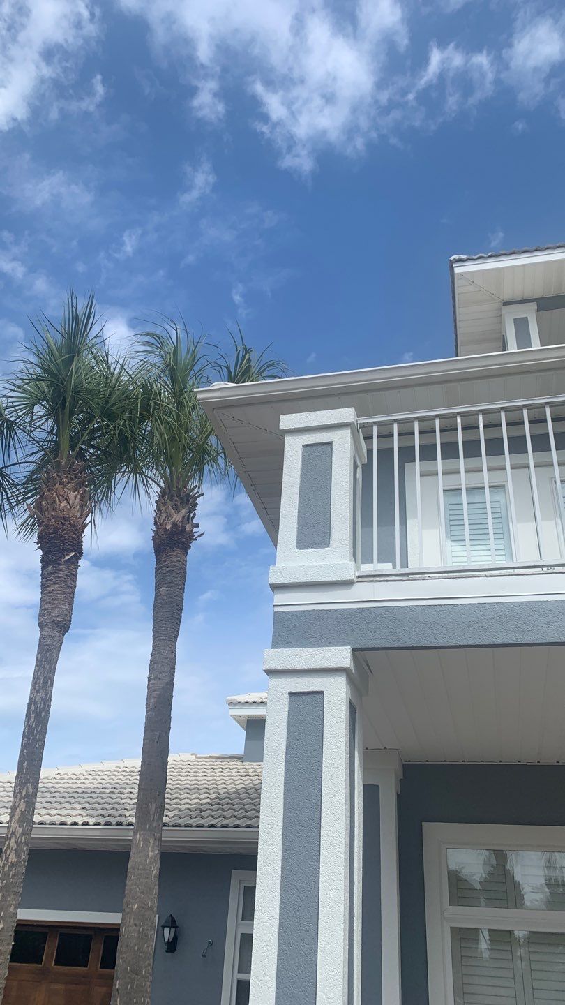 Seamless Gutter Installation Using Linen Colored K-Style Gutters by Gutter Professors