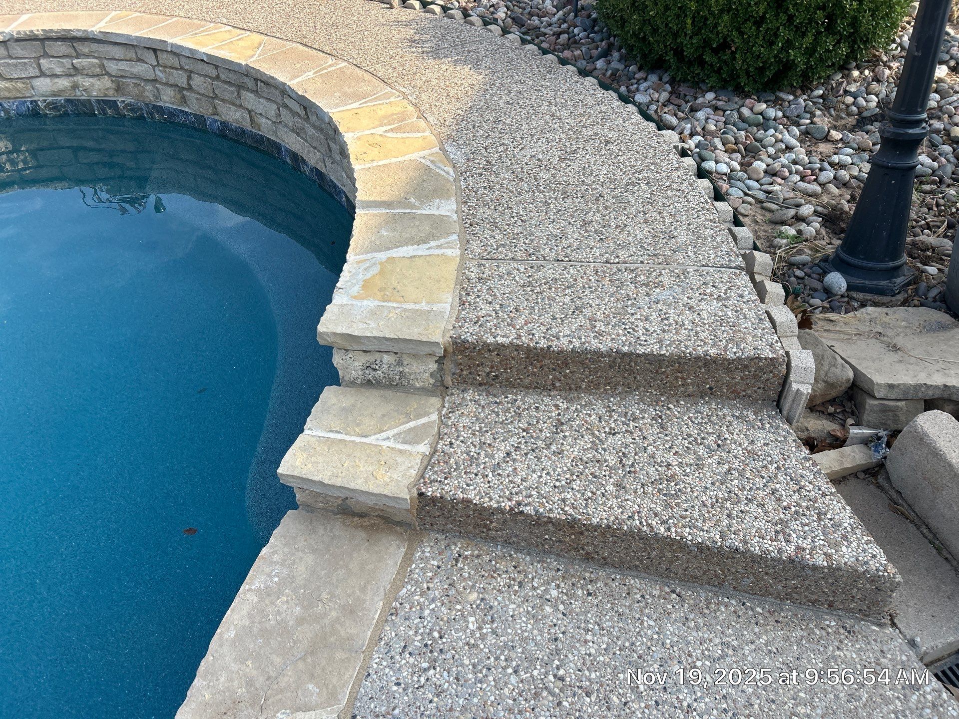 Freeform Pool & Spa Remodel with Flagstone Coping by Pinnacle Pools and Spas - DFW