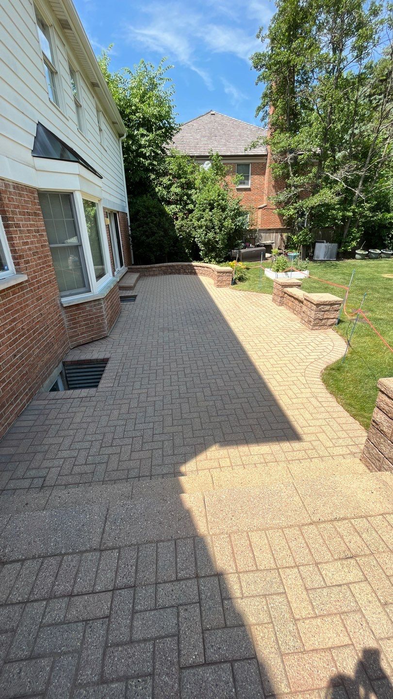 Brick paver clean, sand and seal.  using Surebond SB-1300 by Northern Power Washing LLC.