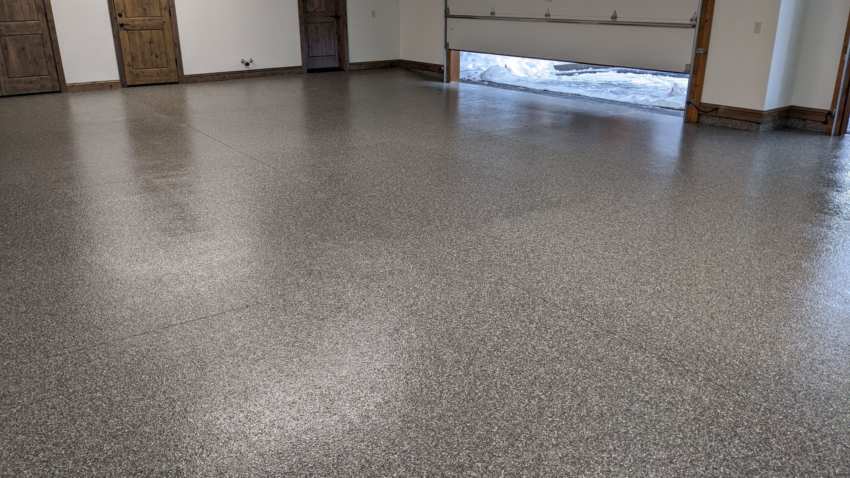 Garage Transformation using Silver Creek by Croc Coatings, LLC