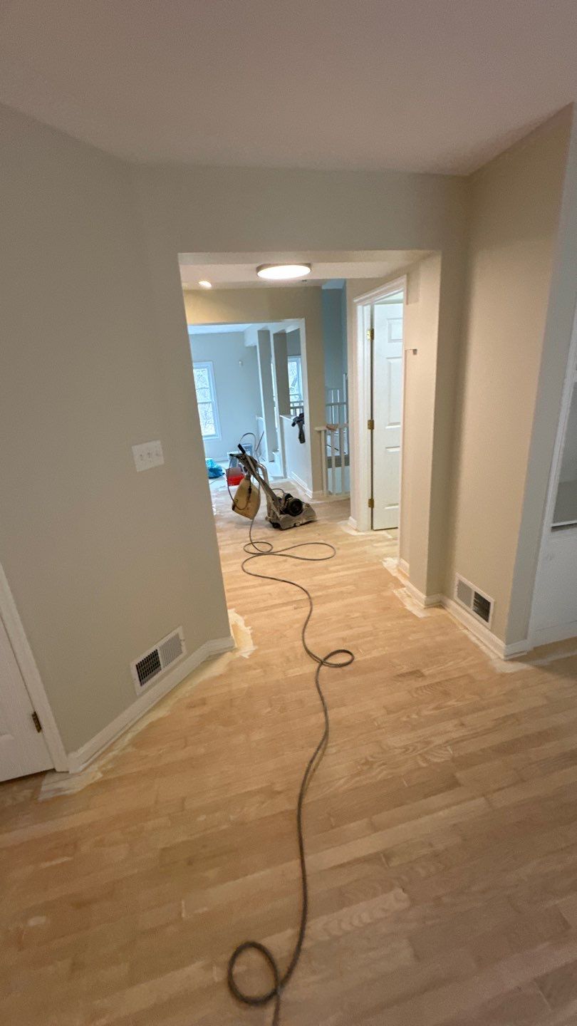 Hardwood Refinishing Project in Canonsburg by Floors in a Day, Inc