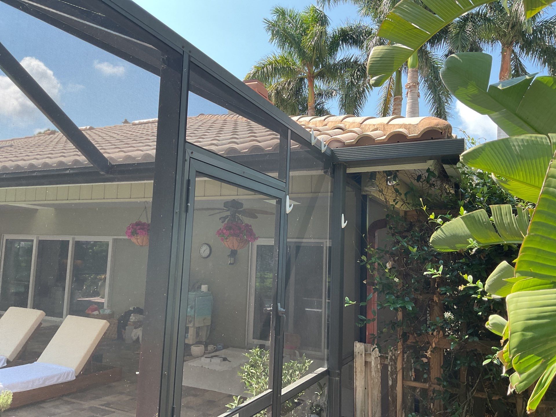 White Gutter Installation in Sarasota FL by Gutter Professors