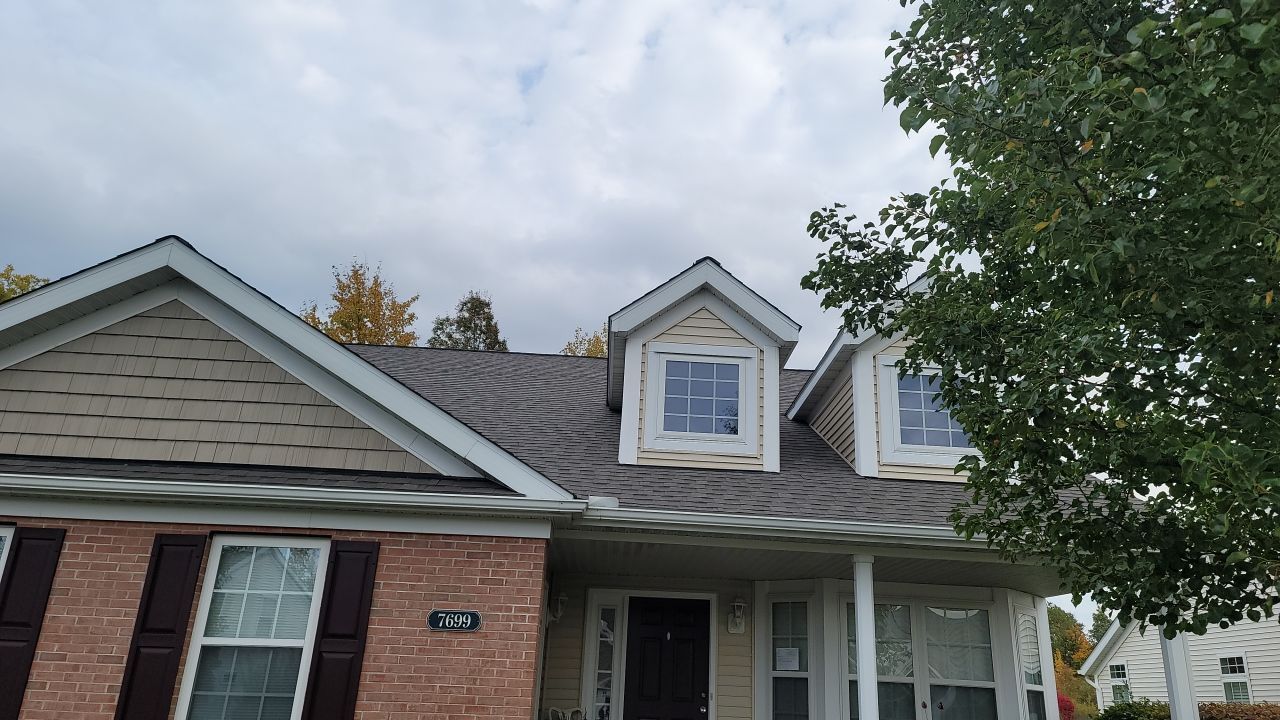ATLAS PINNACLE PRISTINE COLOR: WEATHERED WOOD DRIP EDGE: WHITE by Eagle Eye Roofing