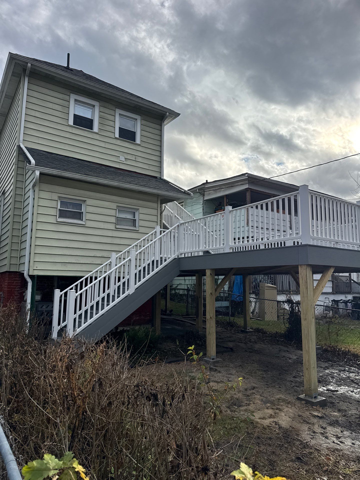 TimberTech Composite Deck and Vinyl Railing Replacement in Hinton by Walnut Hollow Decks & Outdoor Living