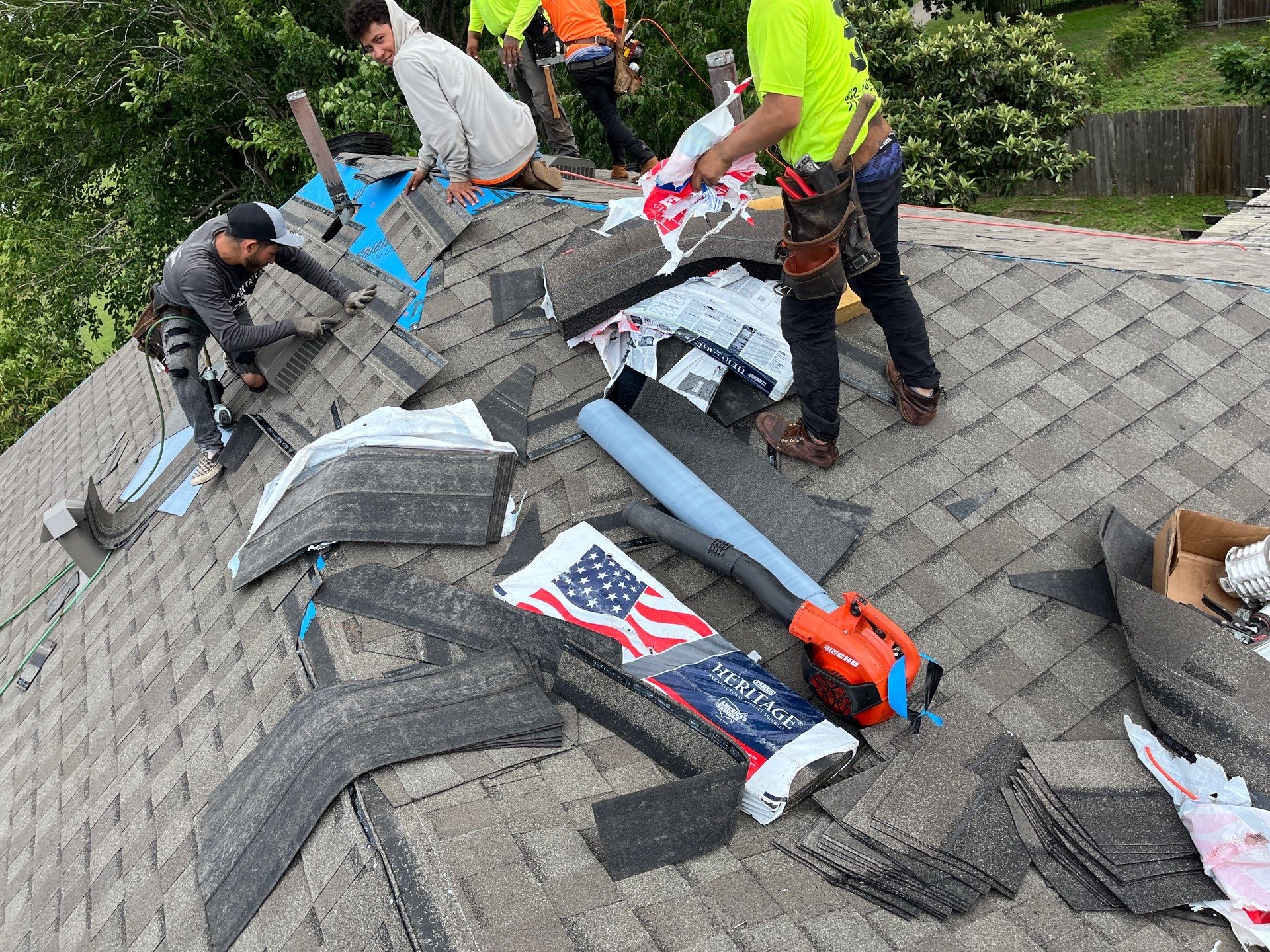 Residential Roofing Installation using Owen's Corning Duration (Lifetime) Shingles by Roof Repair Company