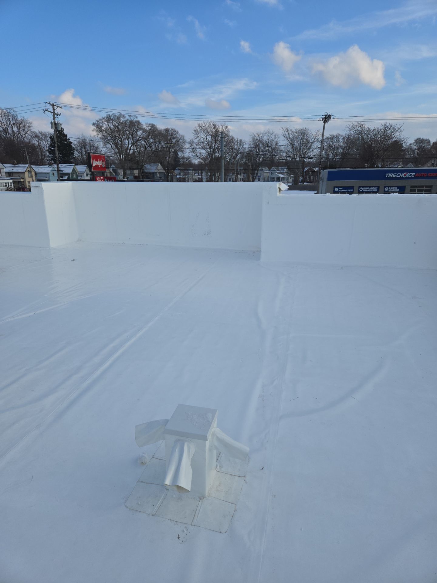 Arby's New Ashtabula, OH Location - Commercial Roof Installation by 3 Daughters Construction 