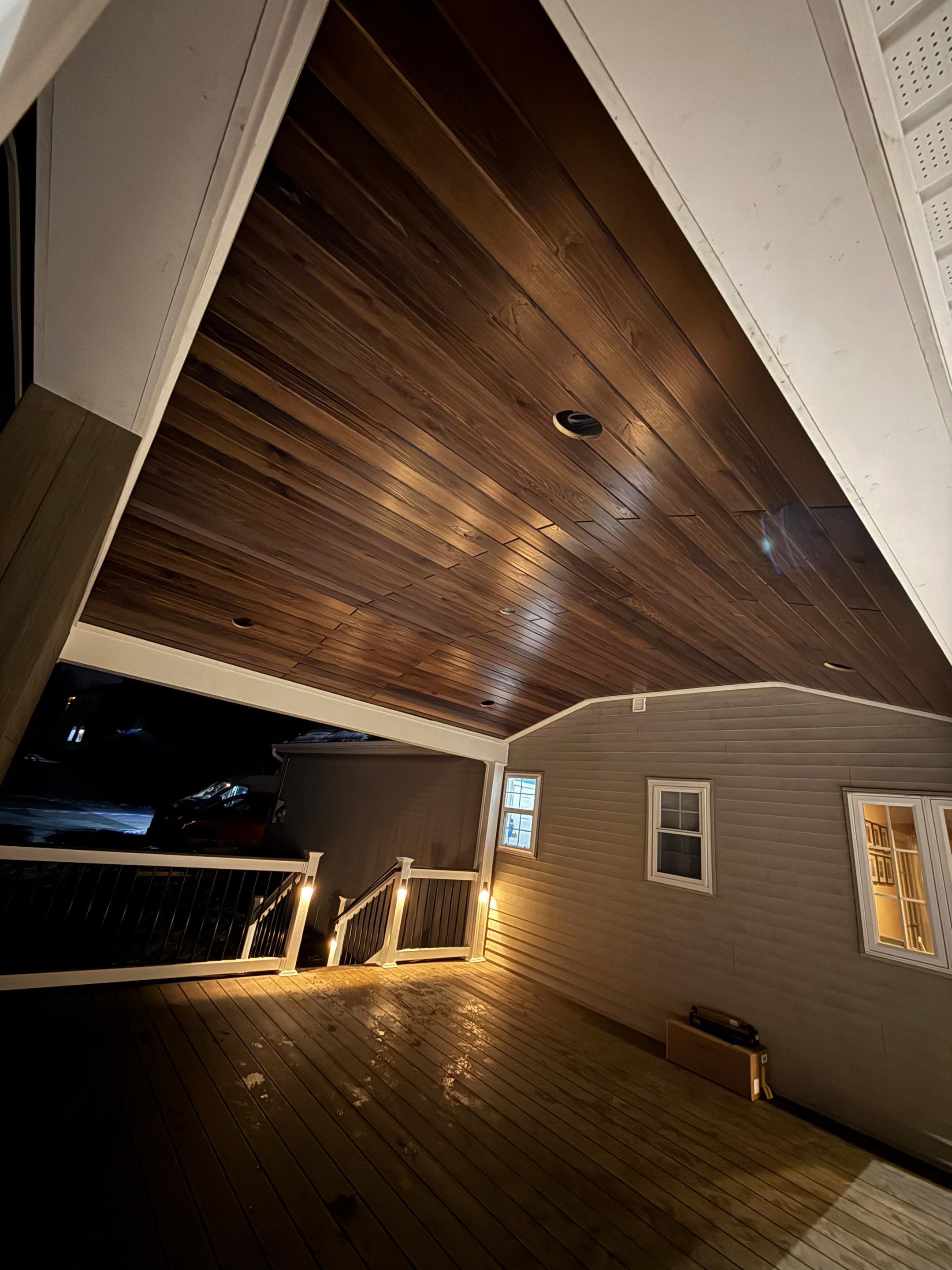 New Deck With a Roof and TV Mount in Raritan, New Jersey by deck guardian