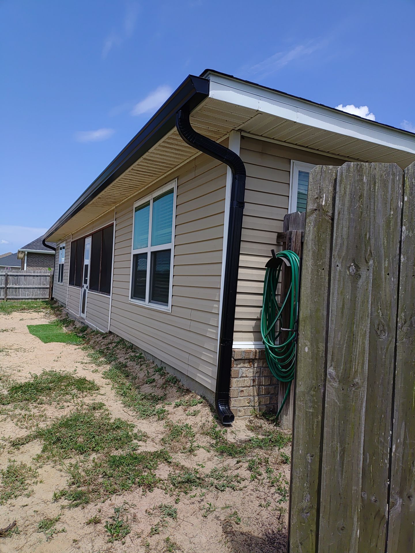 Custom Color Gutters Installed with Precision in Panama City FL by Gutter Professor by Gutter Professors