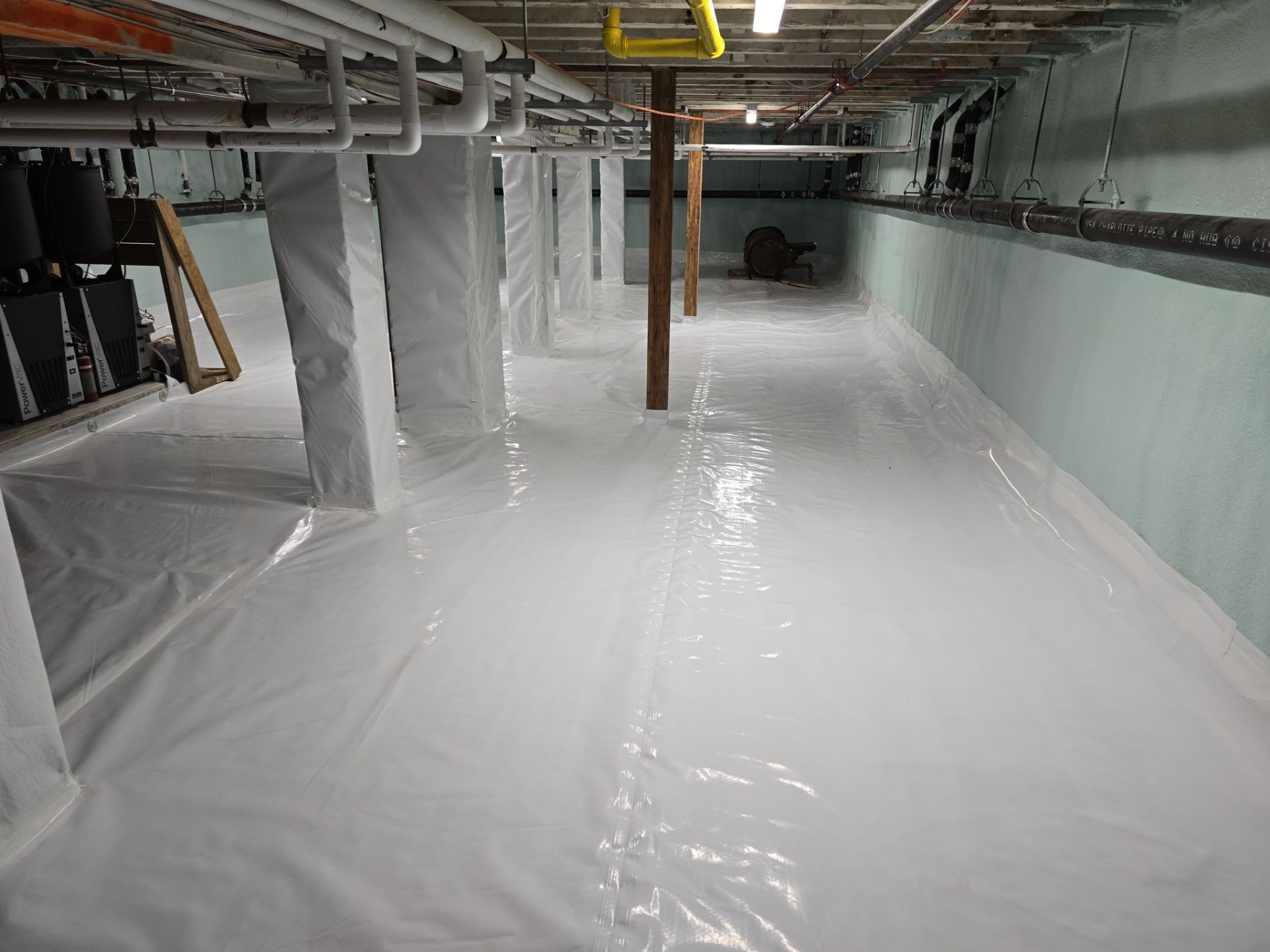 Crawl Space Encapsulation using Closed Cell Spray Foam by NYS Foam & Energy