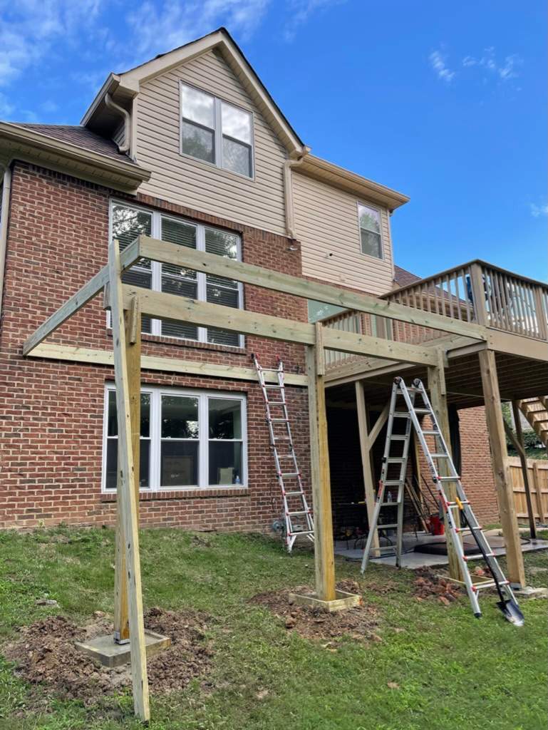 Aspen Lake - Covered Porch by Pillar and Pine