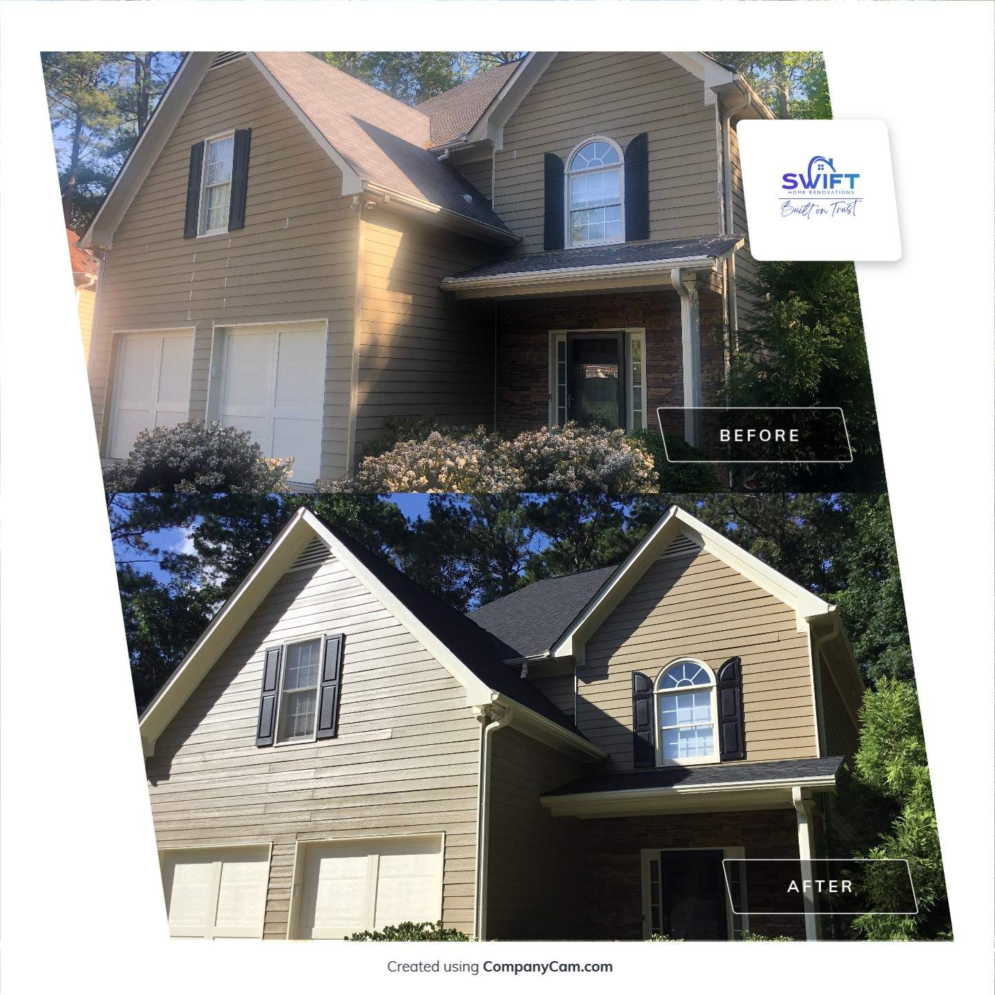 Complete Exterior Painting and Trim Refresh in Acworth by Swift Home Renovations