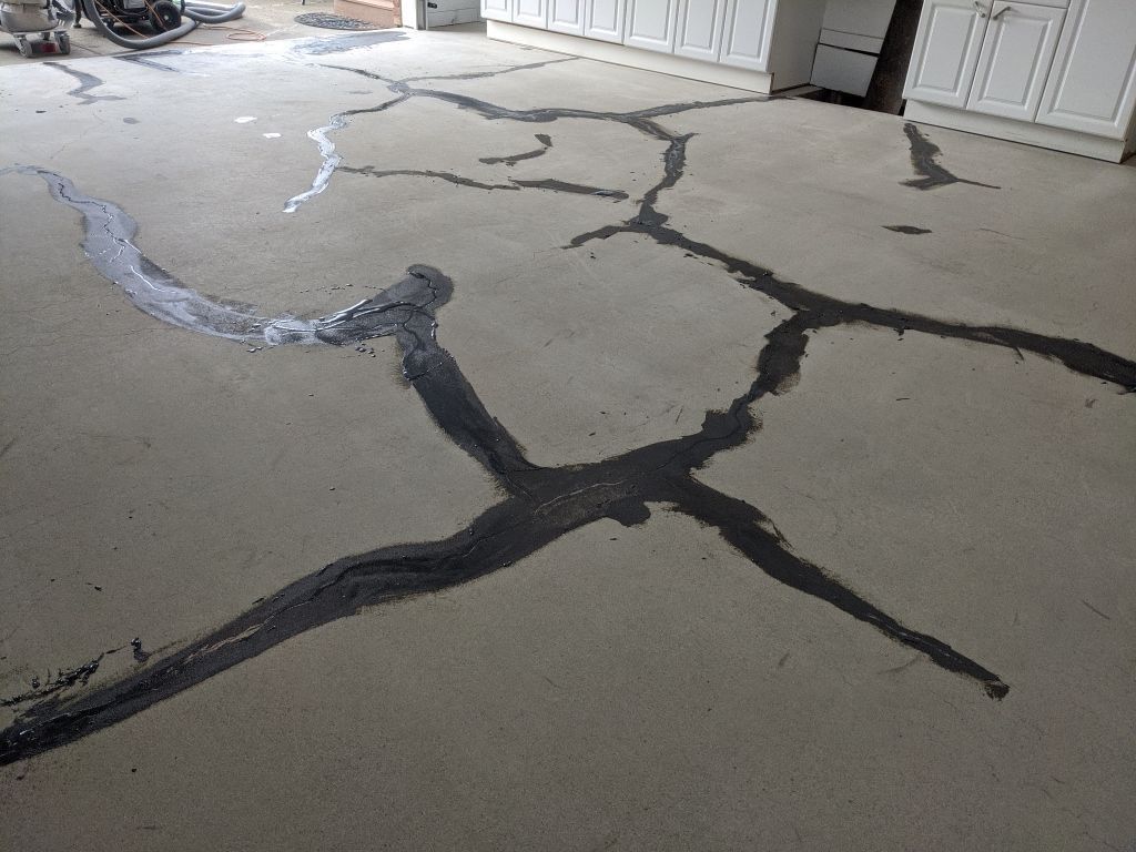 Garage Transformation using Slate Stone and the Penntek Evolution System by Croc Coatings, LLC