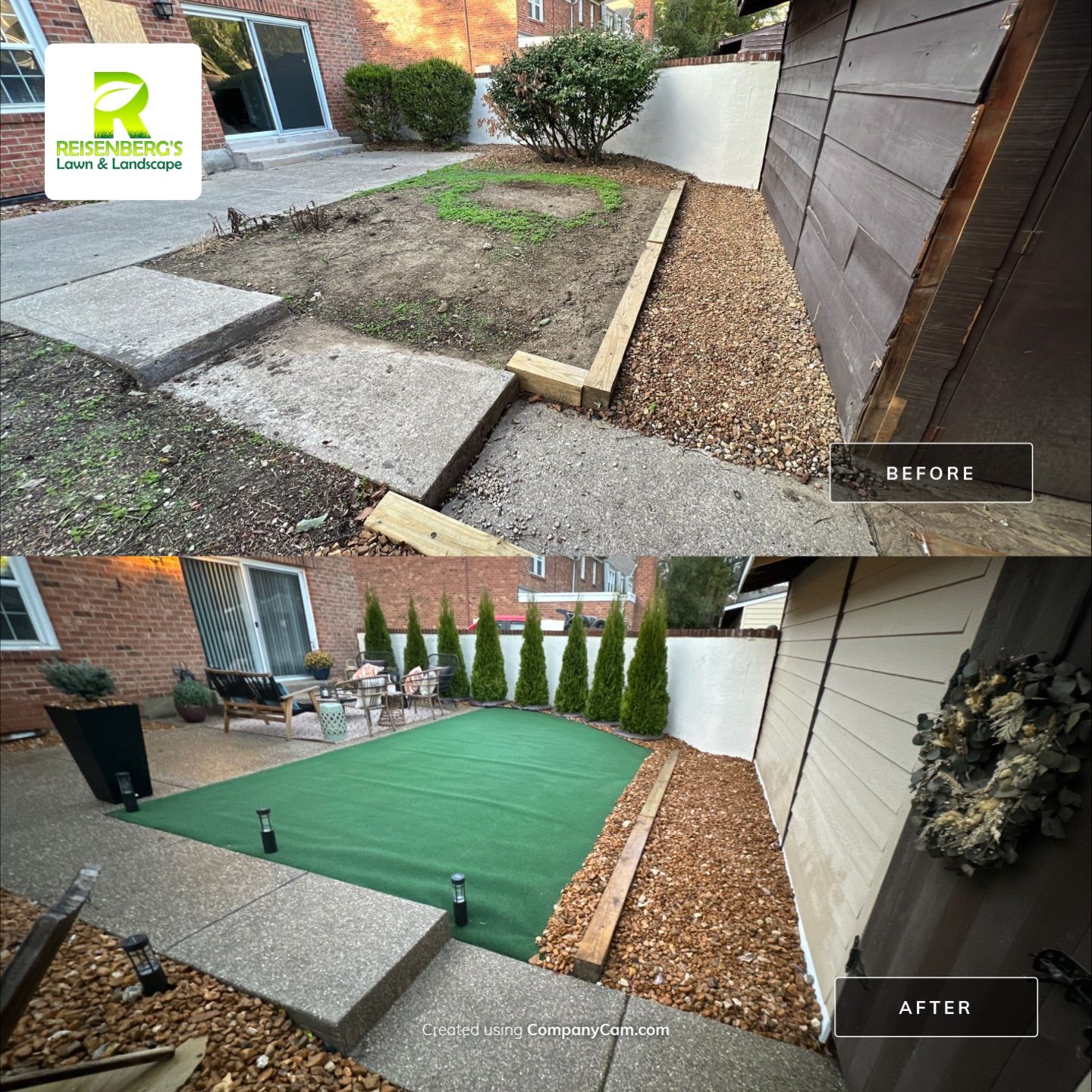 Courtyard Overhaul by Reisenberg’s Lawn & Landscape, LLC
