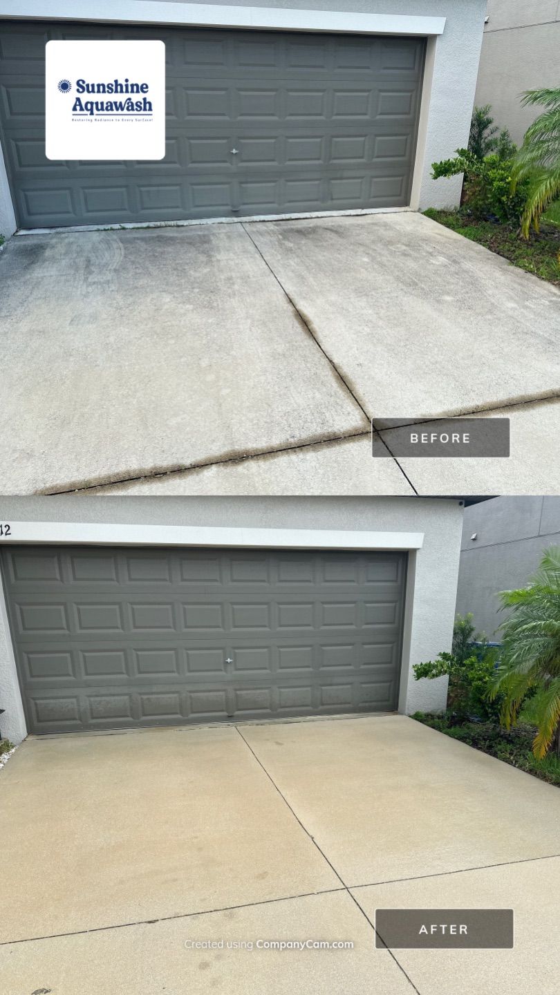 🚿 Concrete Driveway, Sidewalk & Entryway Cleaning – Trevesta Community, Palmetto, FL by Sunshine AquaWash