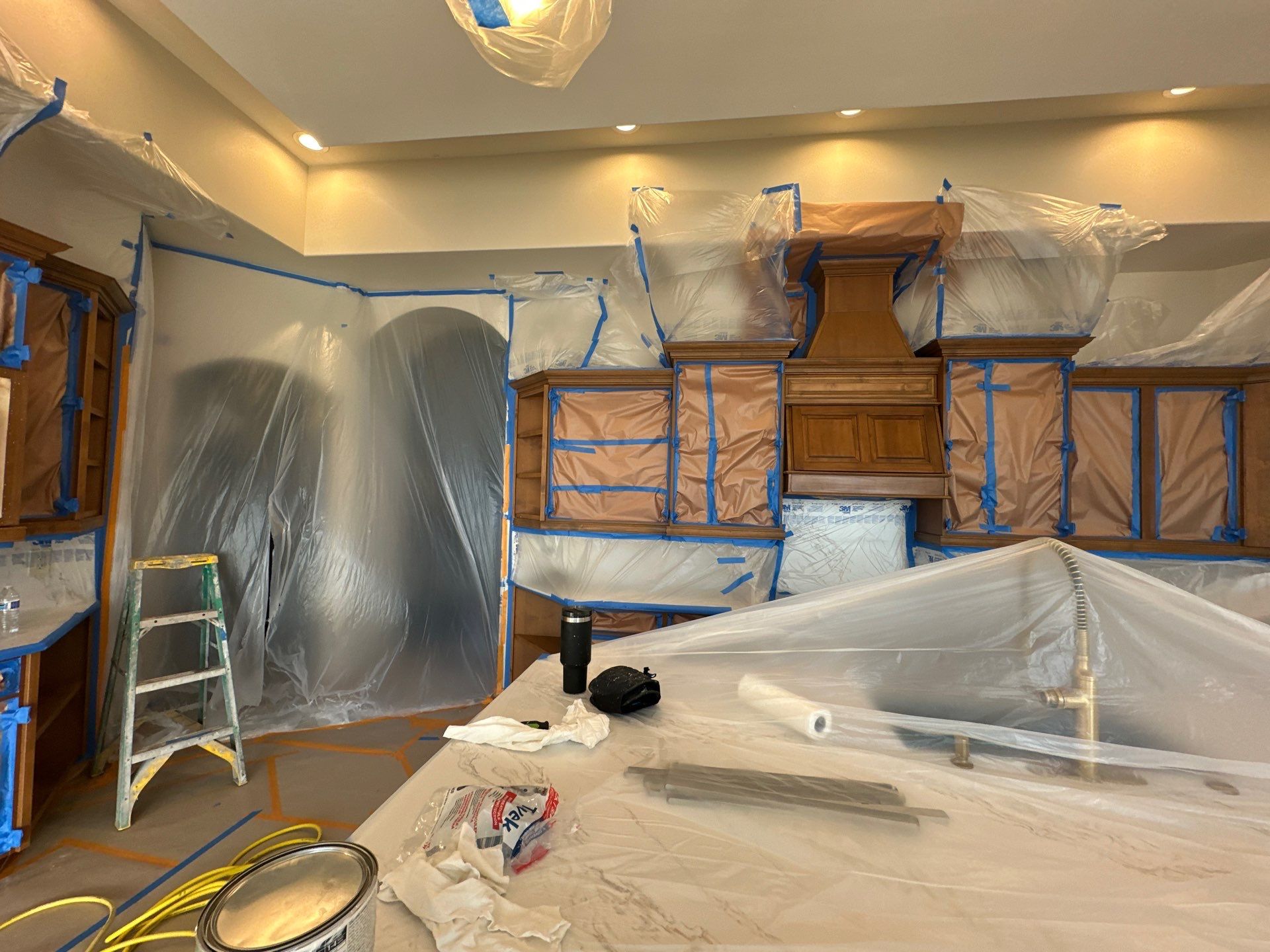 Two Tone Cabinets Repaint by Fresh Coat Painters