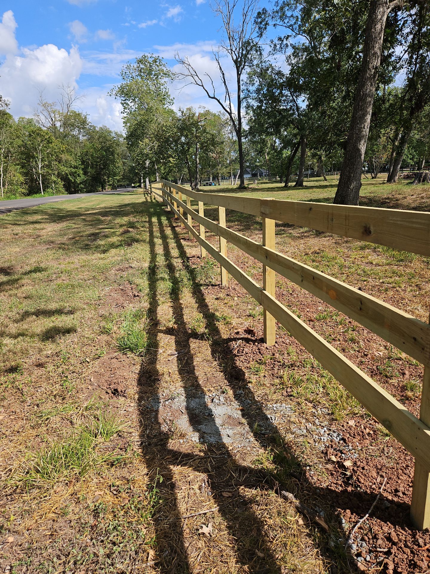Ranch Style fence Plus Iron installation by Tim's Fences