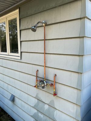 Outdoor Shower Installation – Marblehead, MA