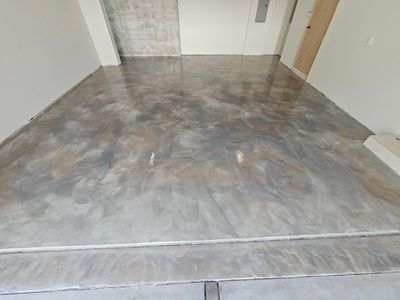 Metallic Epoxy Garage