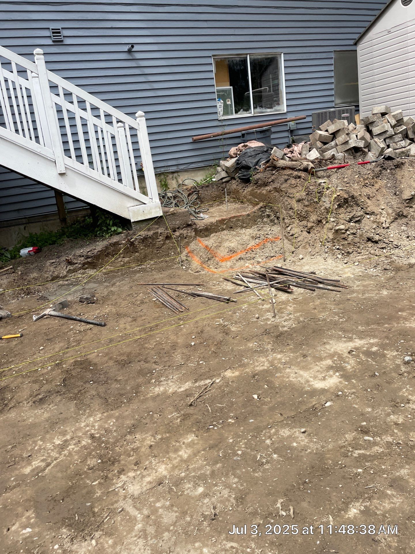 Concrete Back Patio Makeover  by Jireh Asphalt & Concrete Inc 