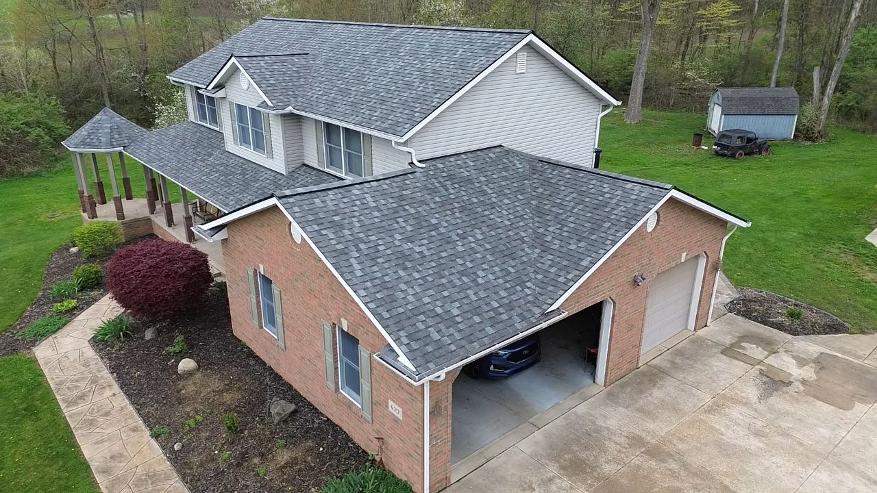 Atlas Pinnacle, Color, Coastal Granite, Drip Edge, Birch White by Eagle Eye Roofing