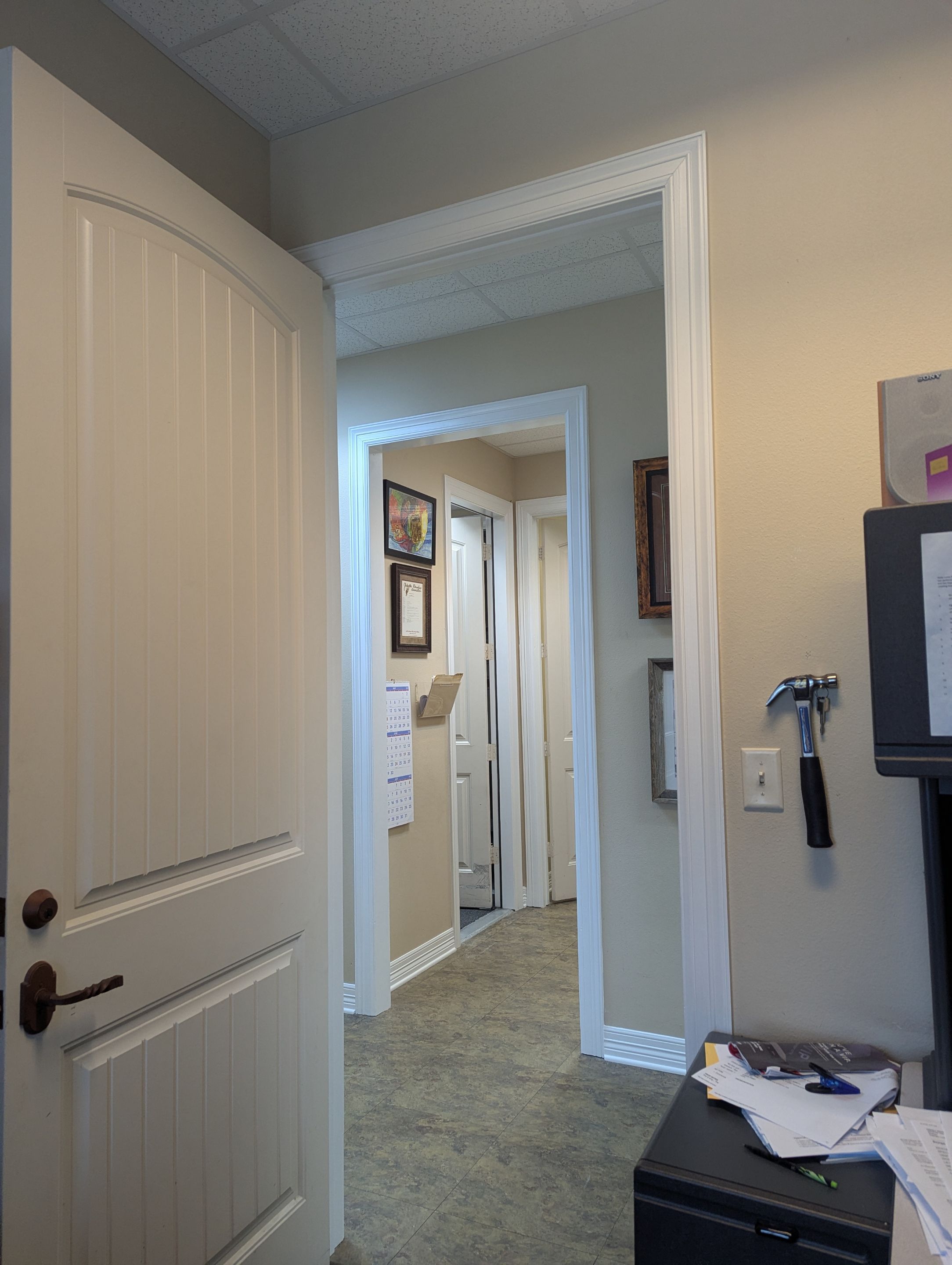 Commercial Interior Painting at KYKX 105.7 in Longview, TX by Quality Coats Painting