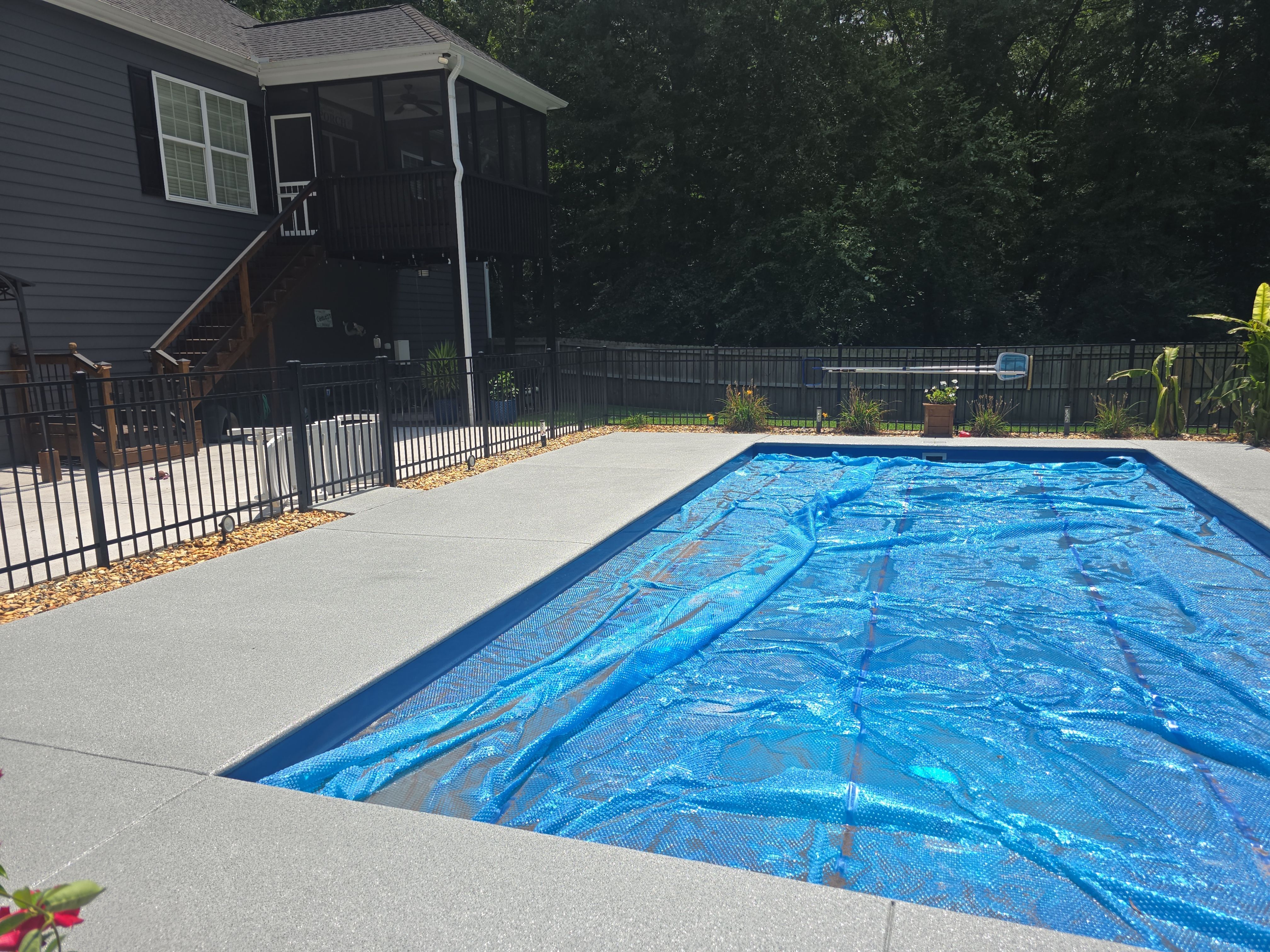 Pool Deck Restoration and New Garage Floor! by Elite Floor Solutions