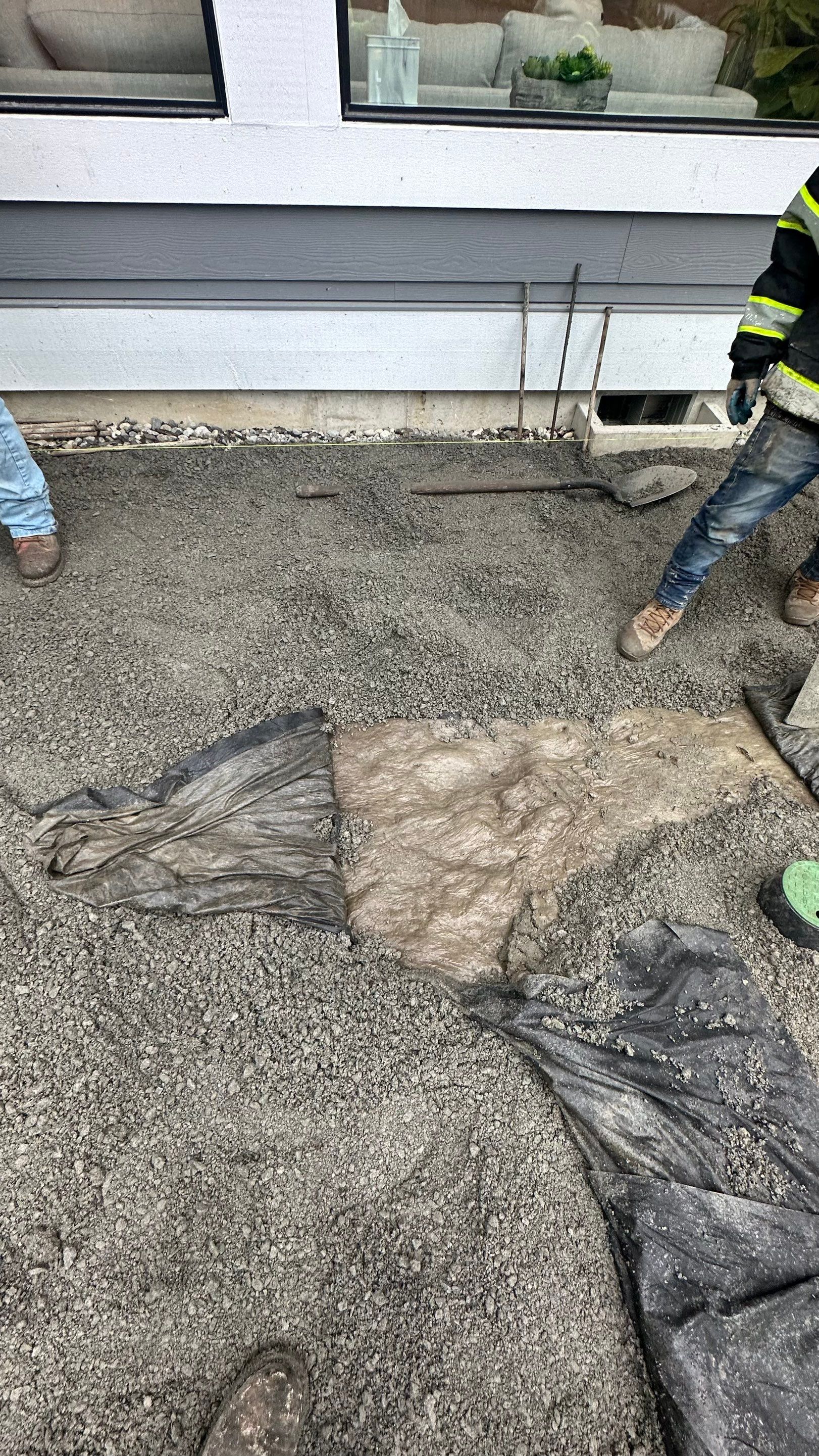 Hardscaping Back Patio Landscape Project  by Jireh Asphalt & Concrete Inc 