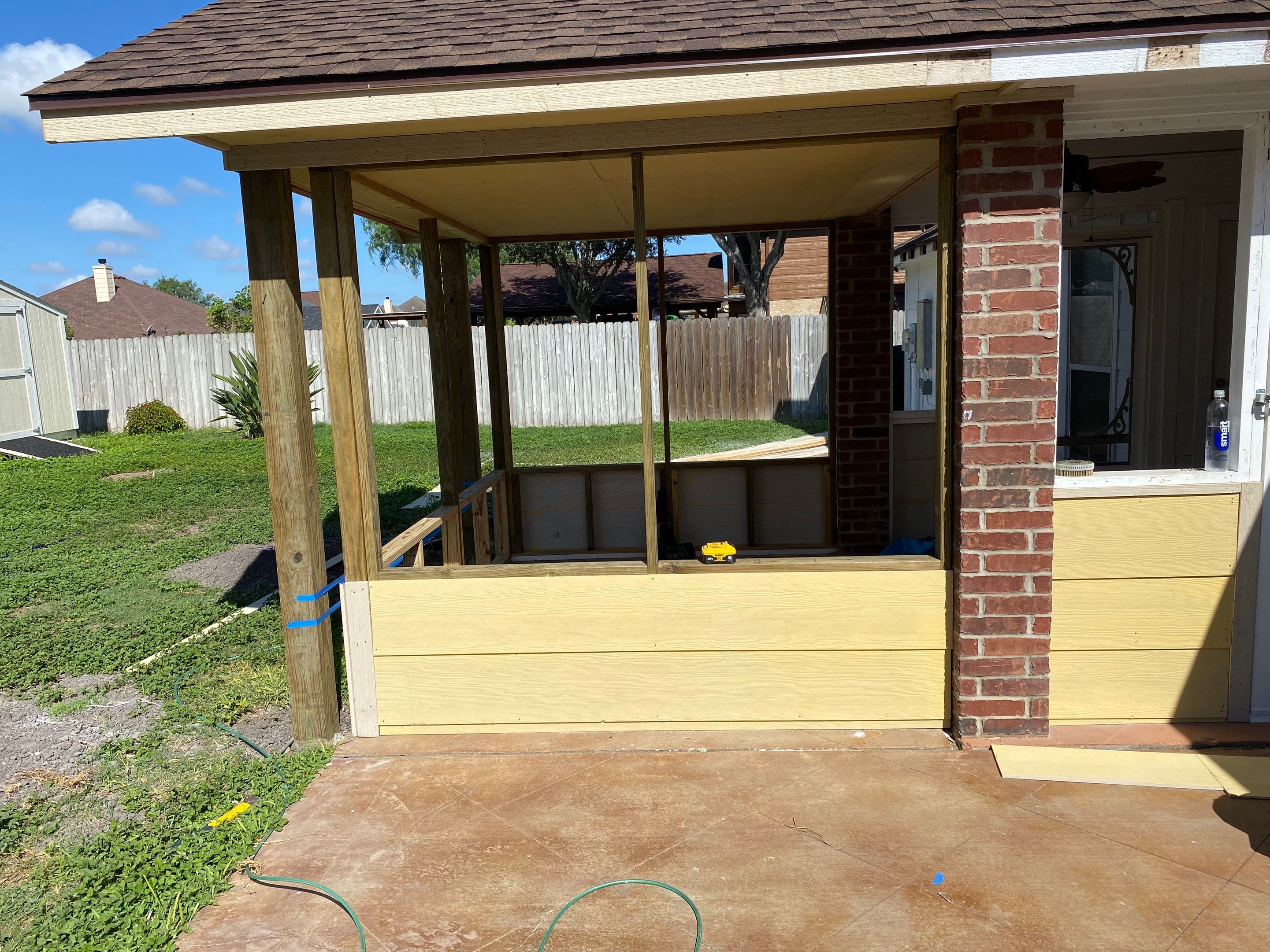 Back Yard Shade by Bayfront Roofing and Construction